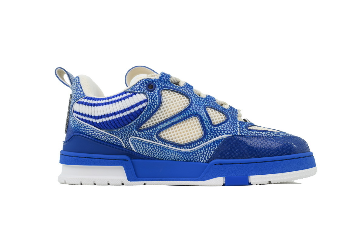 Louis Vuitton LV Skate Sneaker Knitted Collar Blue 1AHSXP