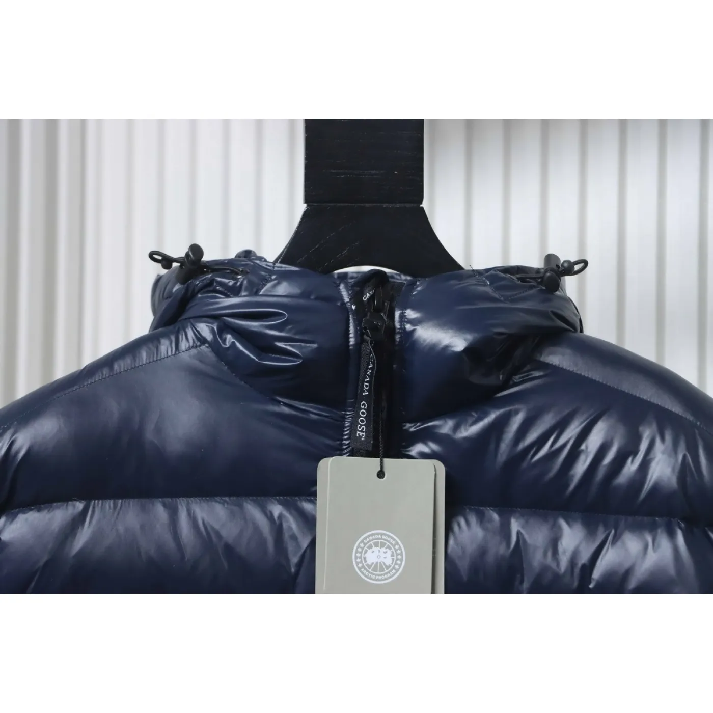 Canada Goose Crofton Slim-Fit Recycled Nylon-Ripstop Hooded Down Jacket Dark Blue