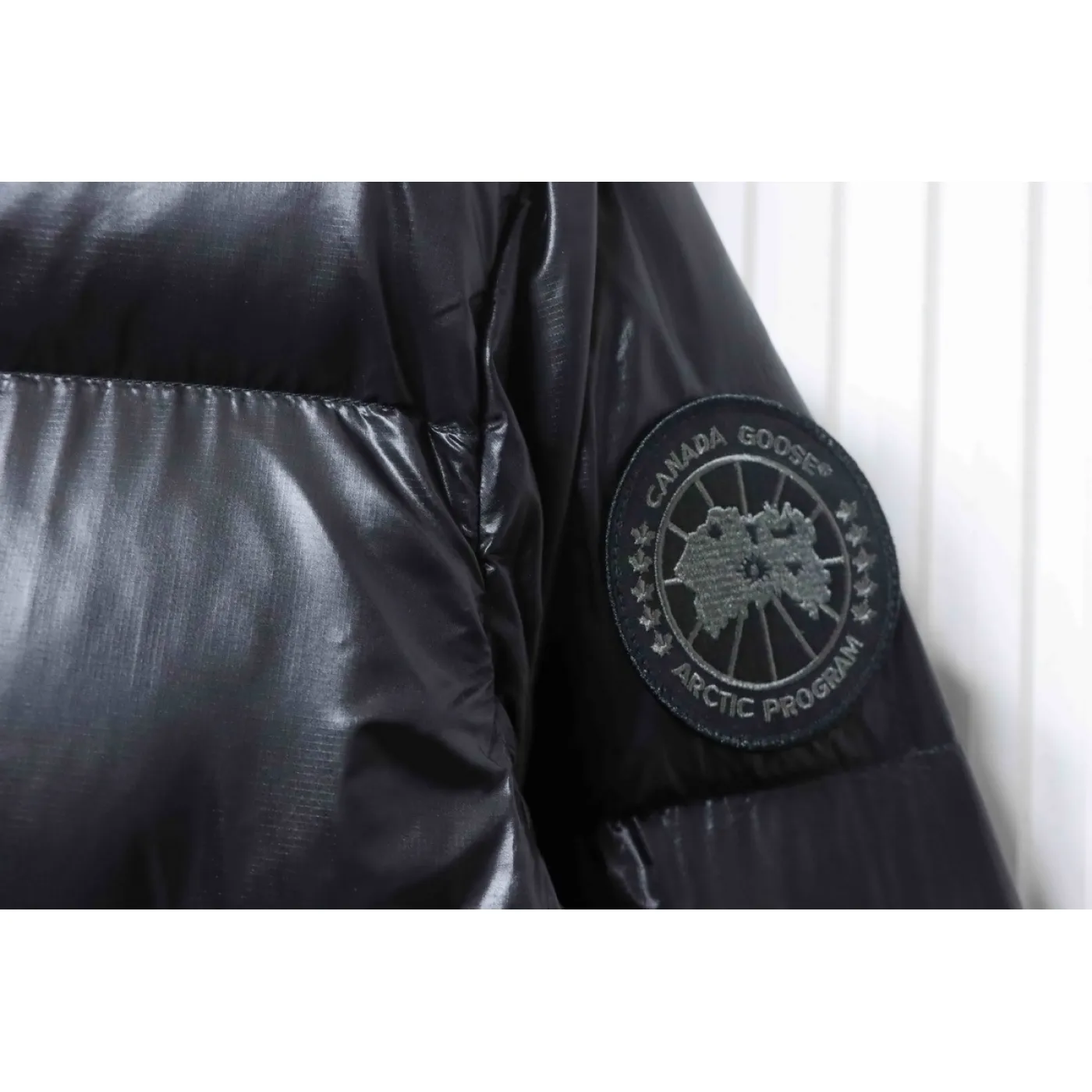 Canada Goose Crofton Slim-Fit Recycled Nylon-Ripstop Hooded Down Jacket Black