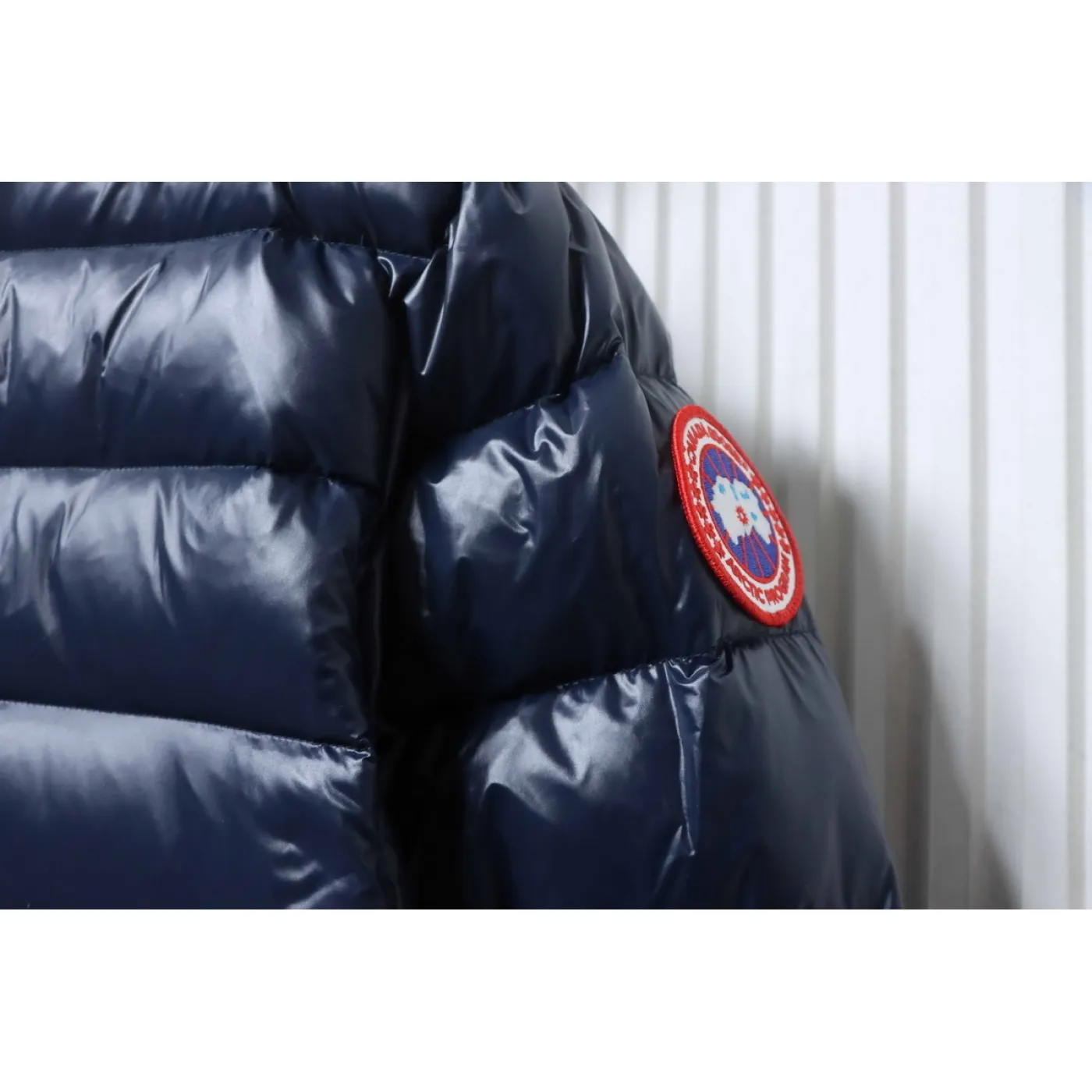 Canada Goose Crofton Slim-Fit Recycled Nylon-Ripstop Hooded Down Jacket Dark Blue