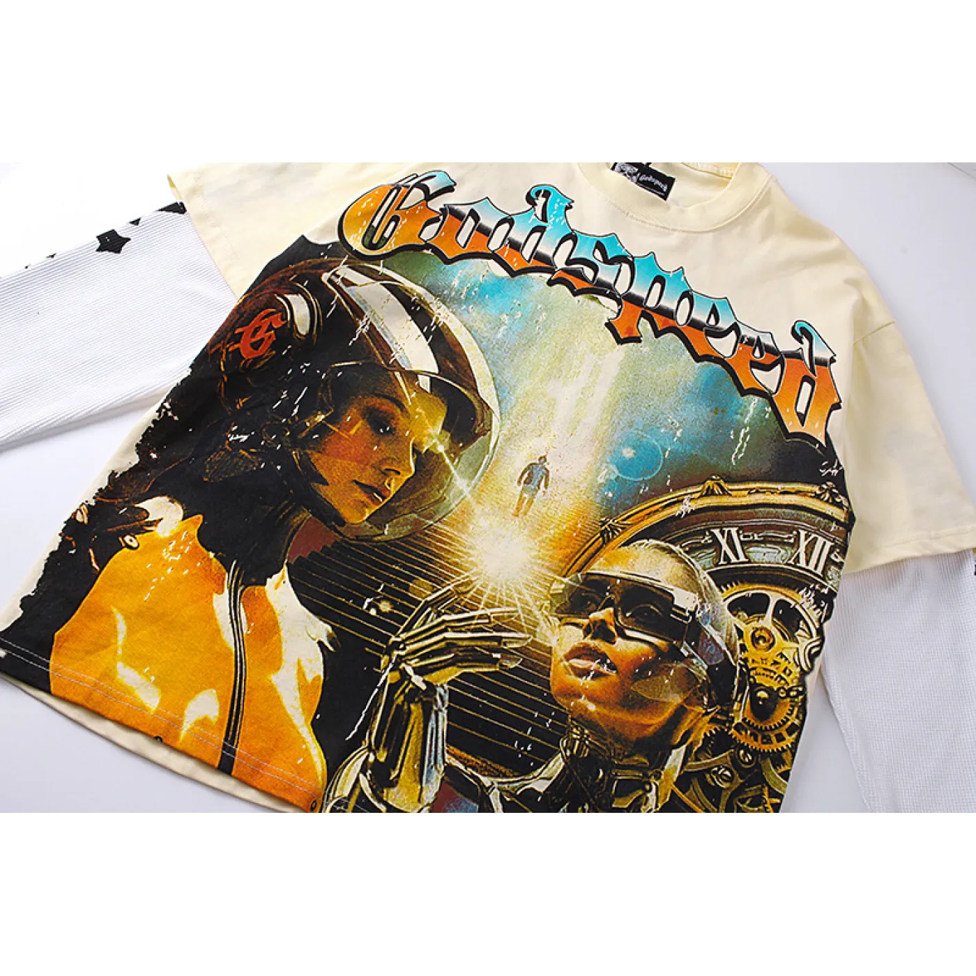 Godspeed Chosen One Layered T-Shirt Bone