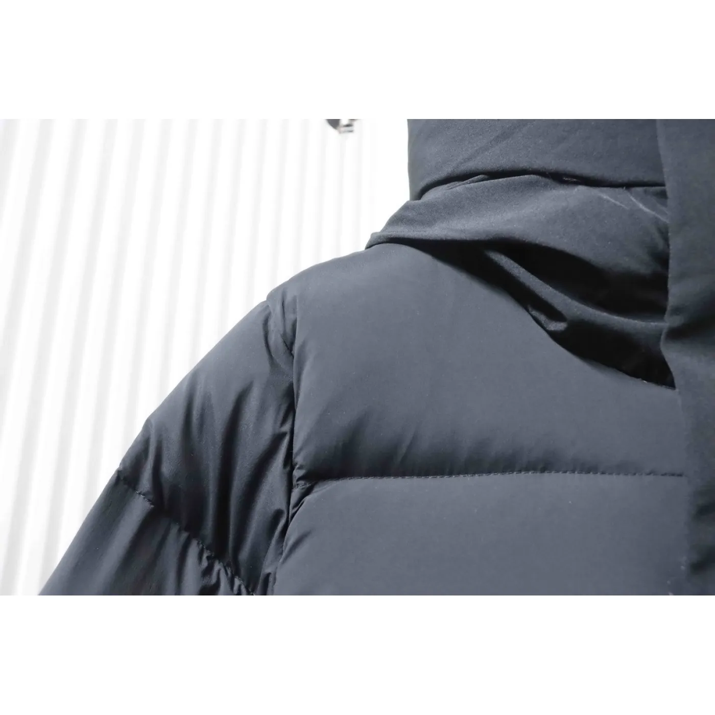 Moncler Black Madeira Hooded Short Down Jacket