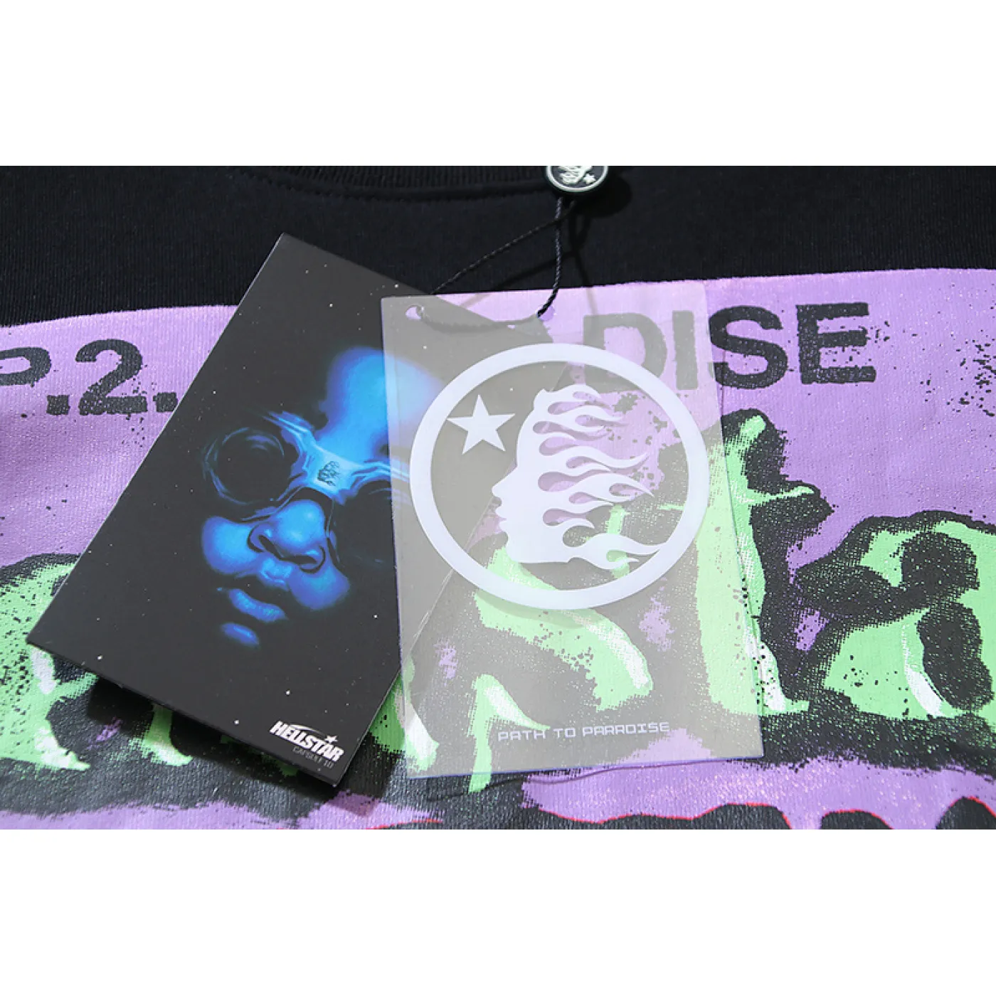 Hellstar Horror Book Long-Sleeve T-Shirt Black White