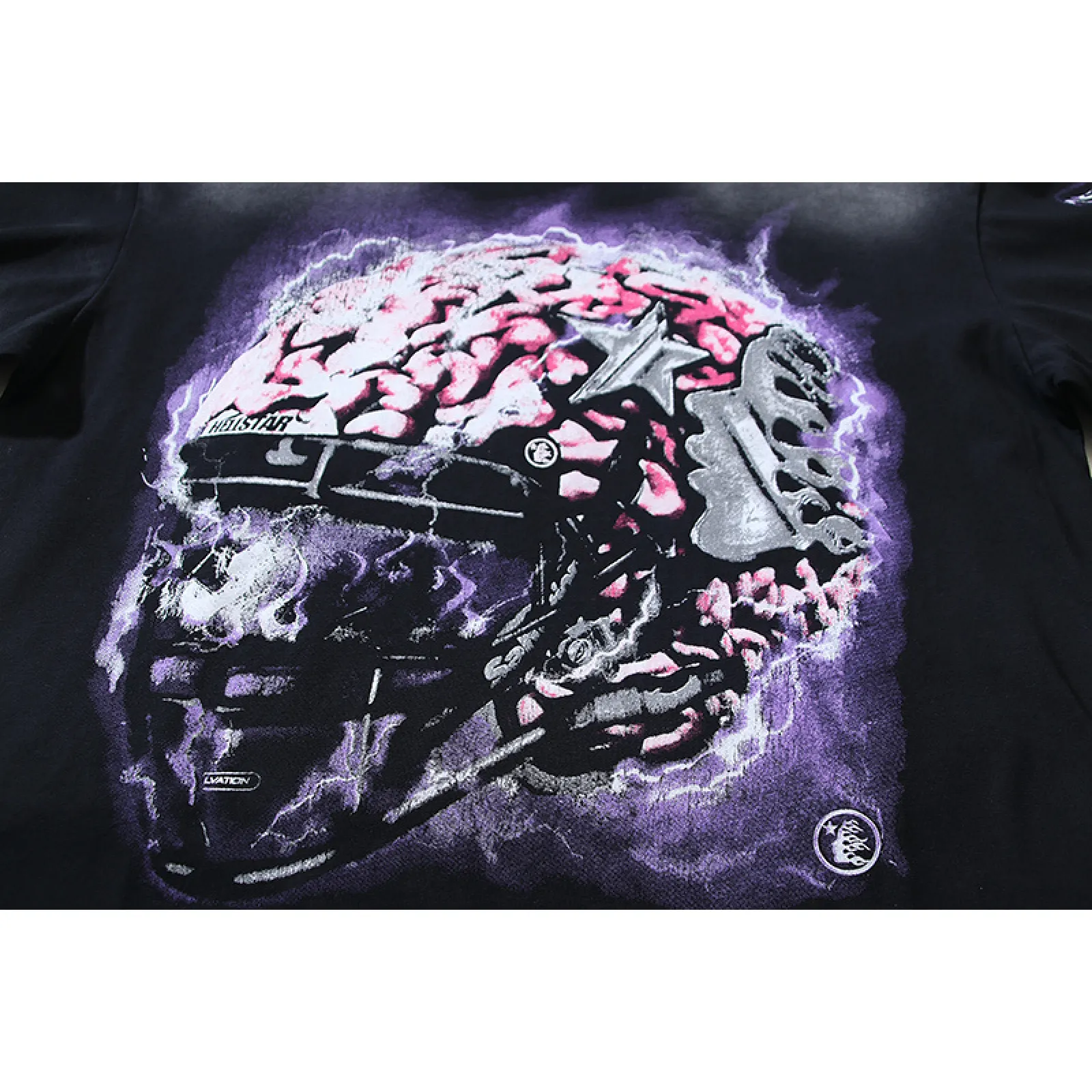 Hellstar Powered By The Star T-Shirt Black Purple