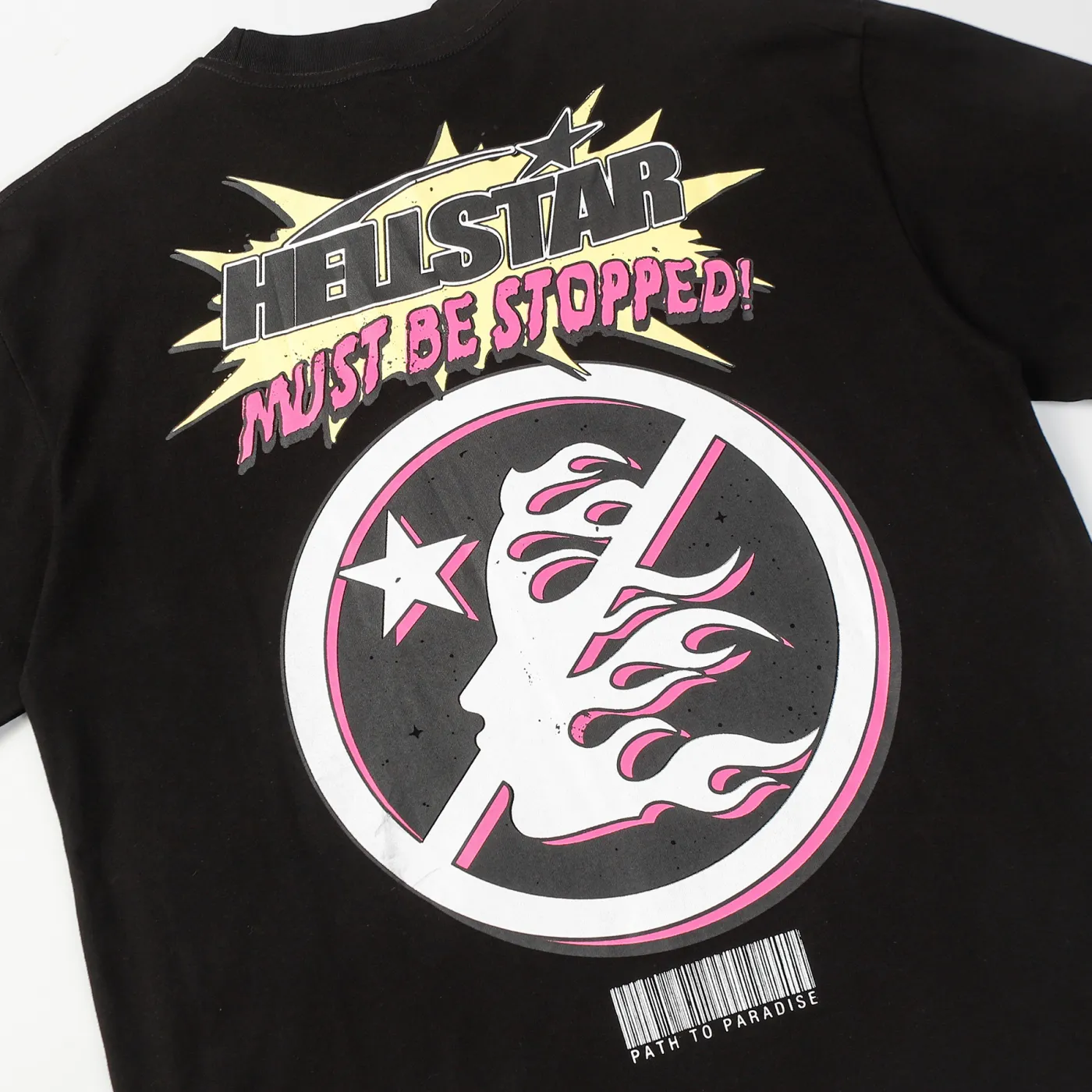Hellstar Breaking News Long-Sleeve T-Shirt Black White