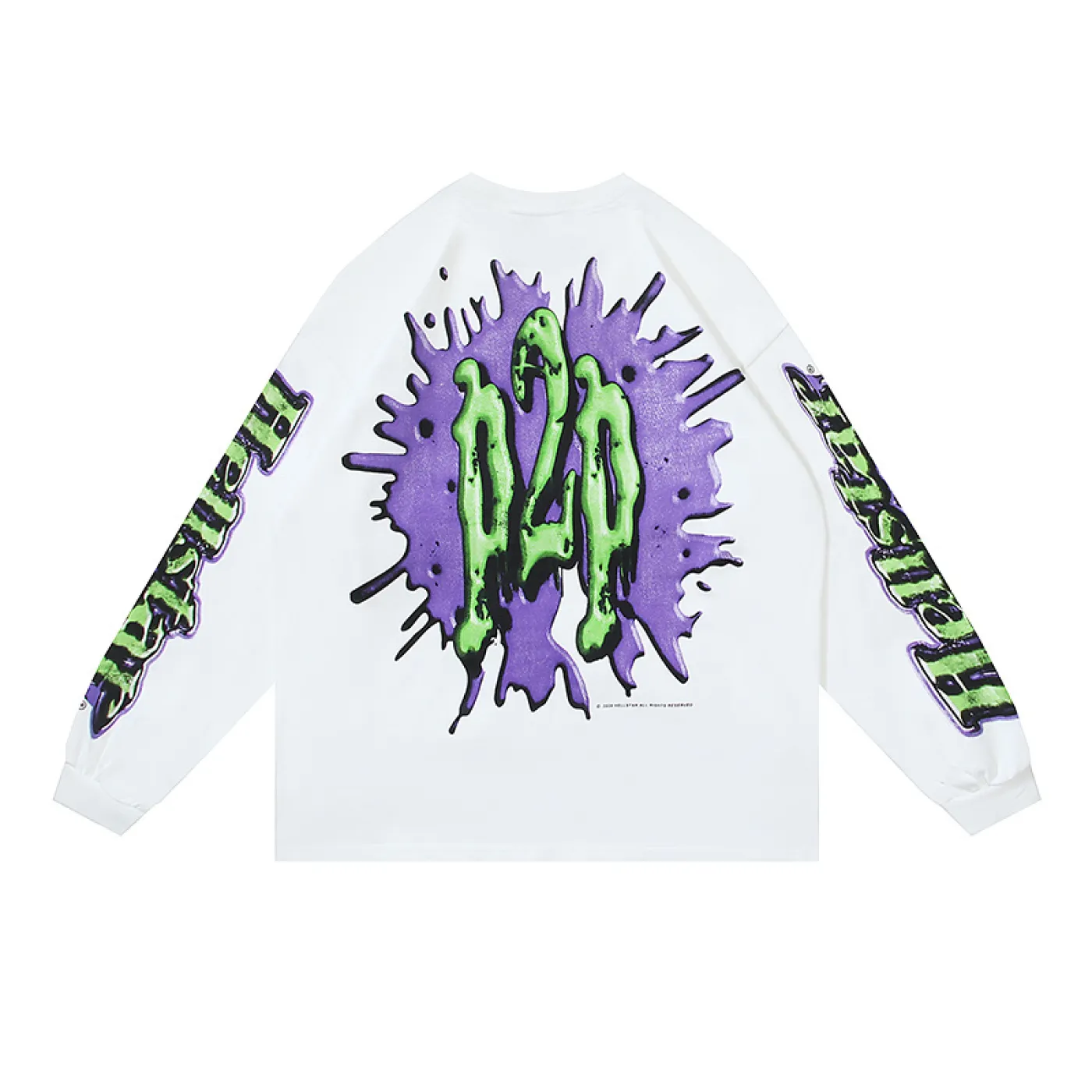 Hellstar Horror Book Long-Sleeve T-Shirt Black White