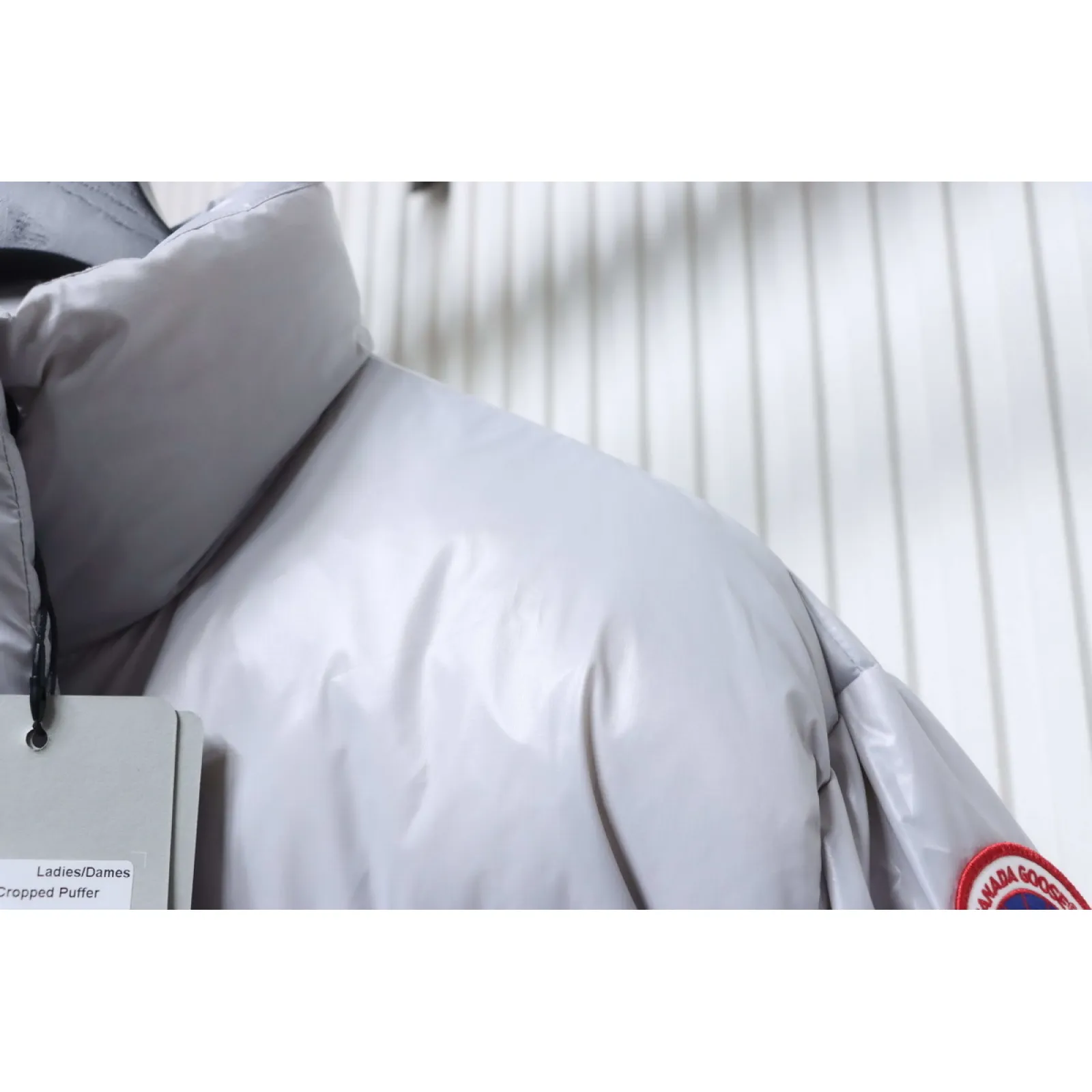 Canada goose Short Large Plaid Puff Down Jacket