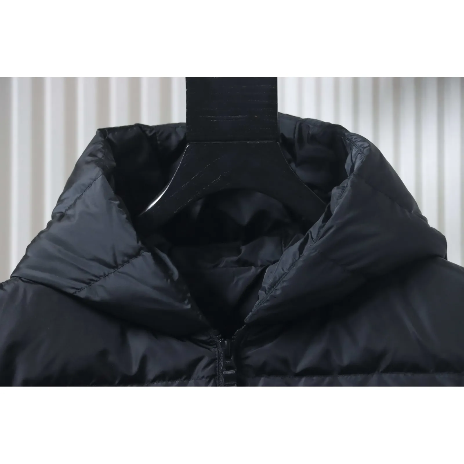 Canada goose Plaid Hooded Knit Jacket Black