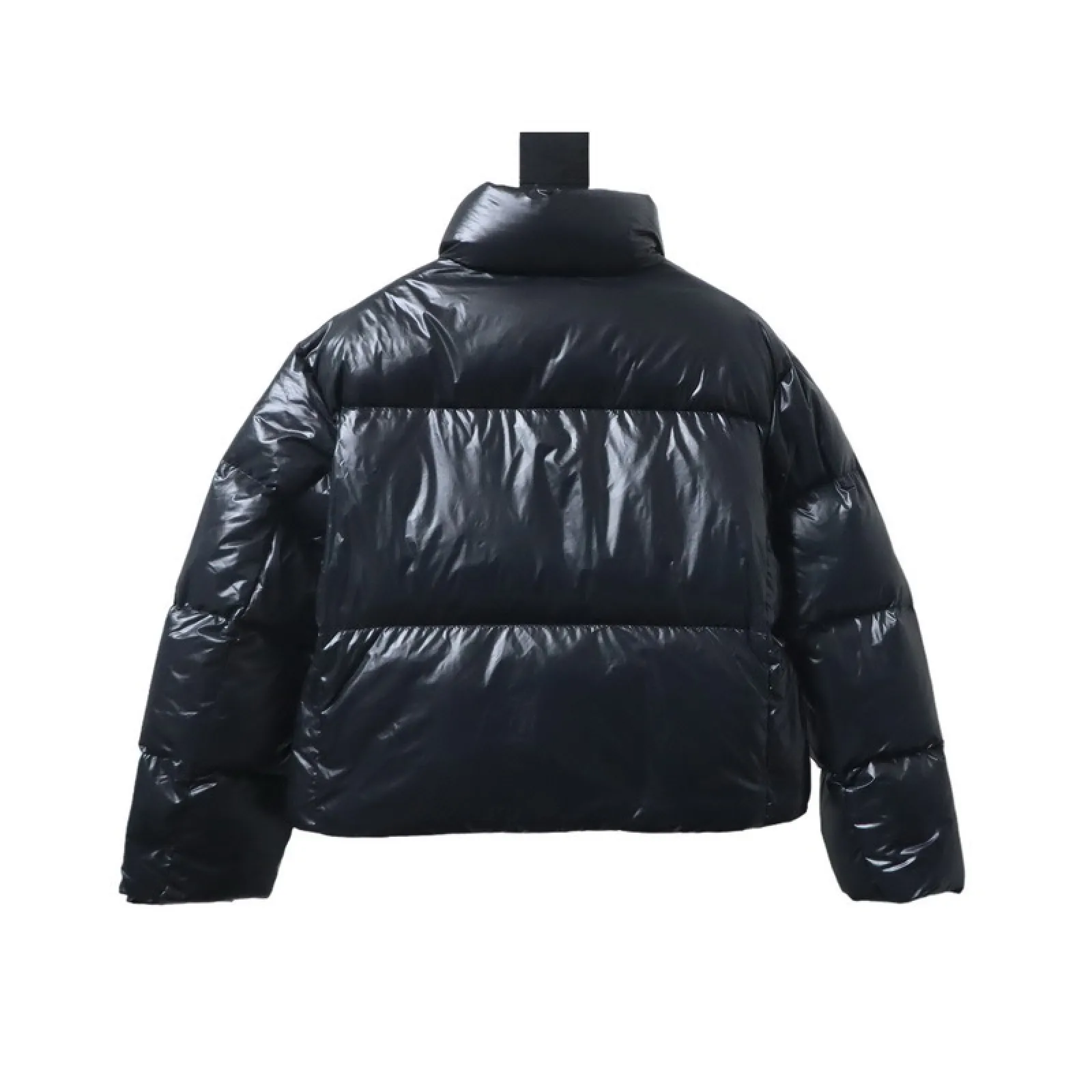 Canada goose Short Large Plaid Puff Down Jacket Black