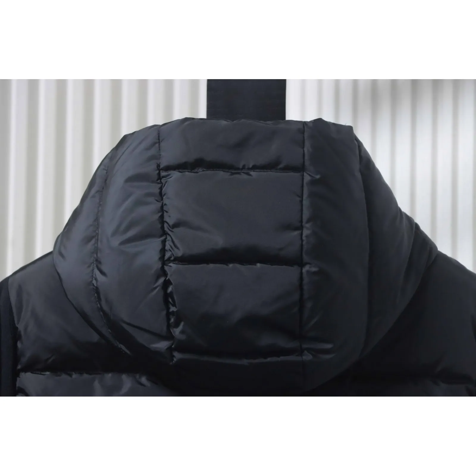 Canada goose Plaid Hooded Knit Jacket Black