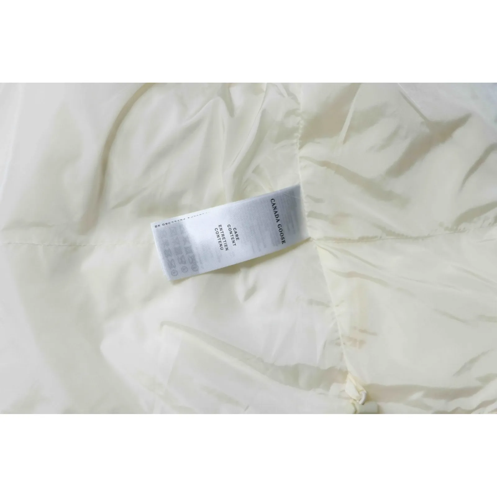 Canada goose Plaid Hooded Knitted Jacket White