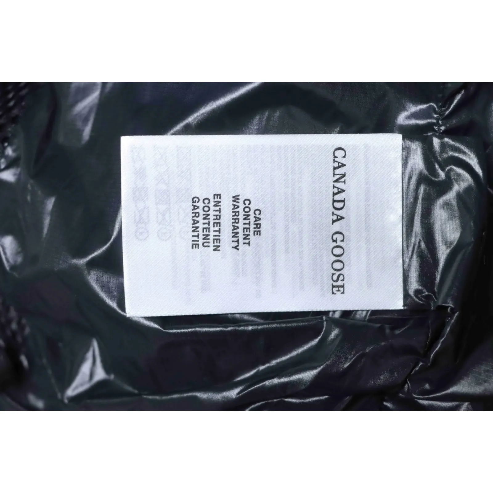 Canada goose Short Large Plaid Puff Down Jacket Black