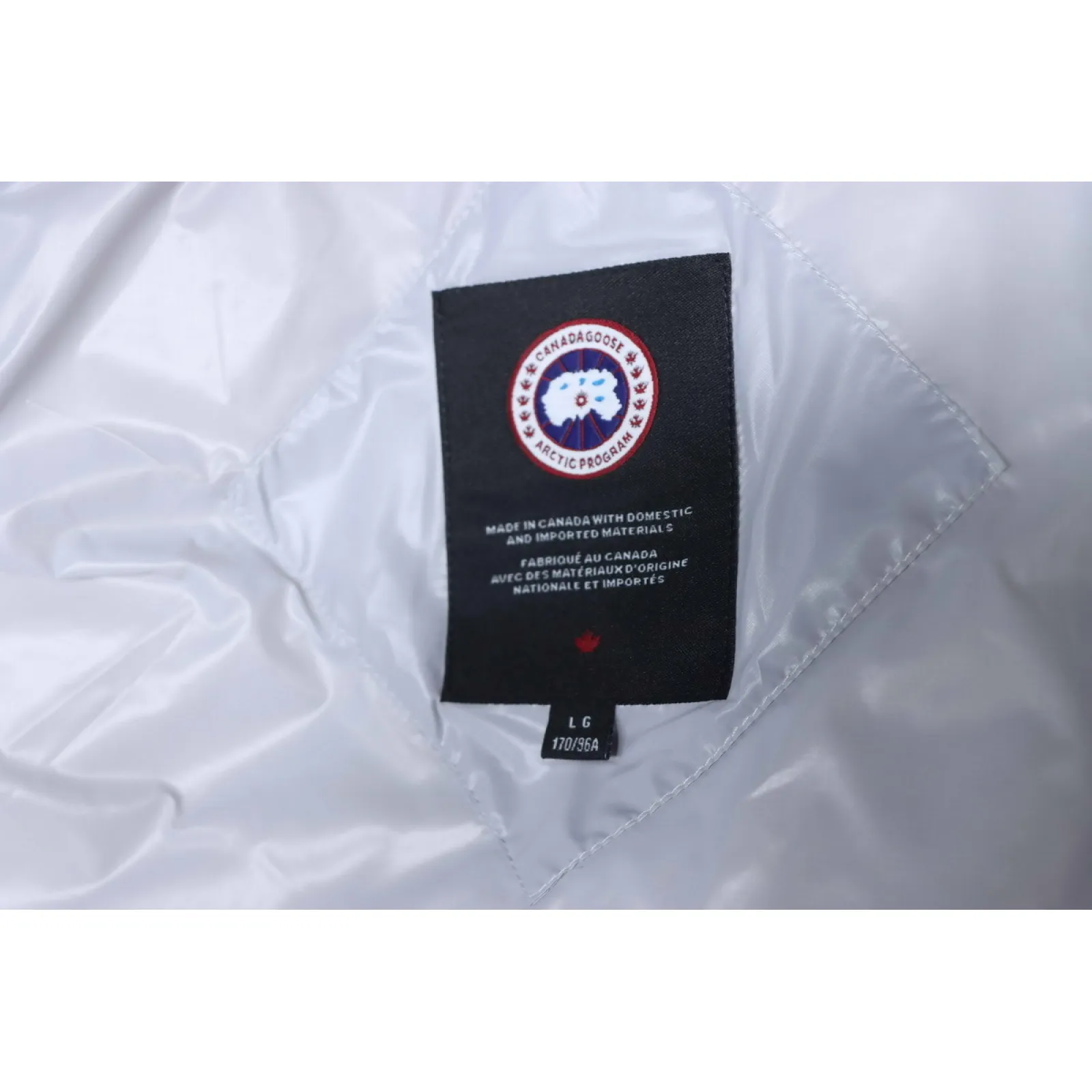 Canada goose Short Large Plaid Puff Down Jacket