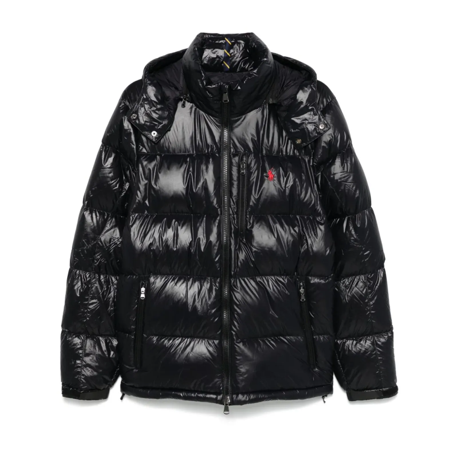 Polo Ralph Lauren The Gorham Glossed Down Jacket Black Glossy