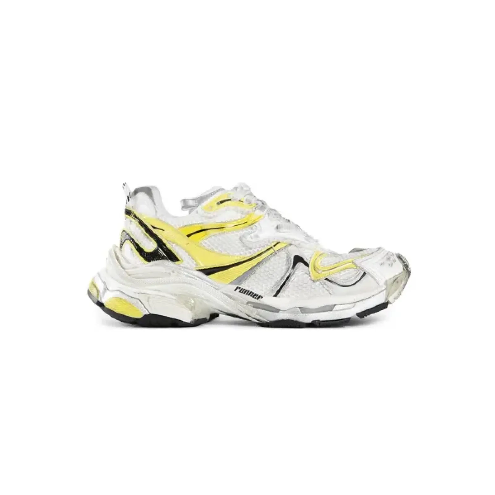 Balenciaga Runner Sneaker White Yellow 779066 W3RXP 9710