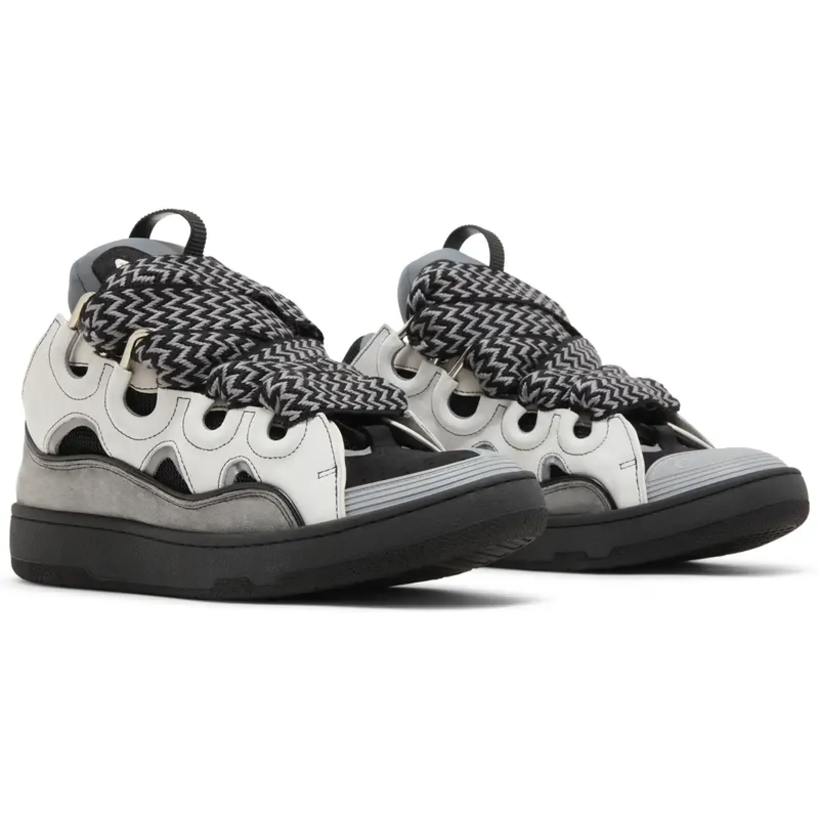 Lanvin Curb Sneakers White Anthracite
