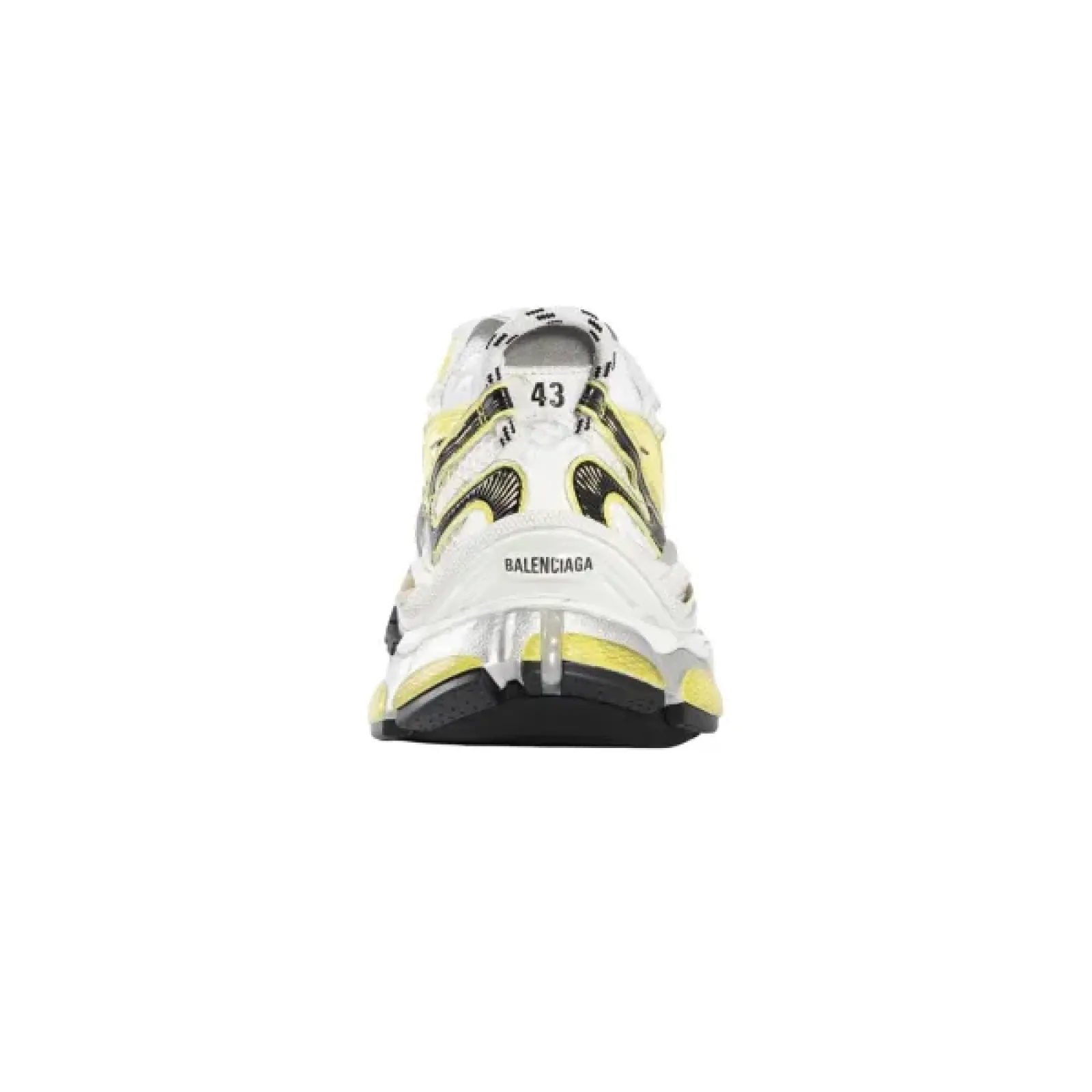 Balenciaga Runner Sneaker White Yellow 779066 W3RXP 9710
