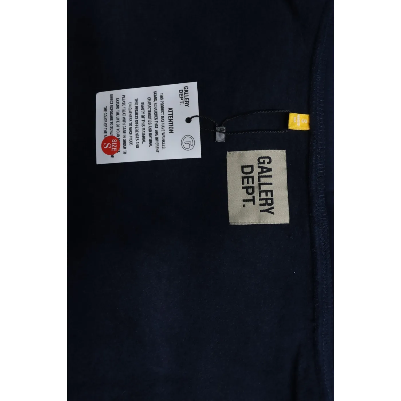 Gallery Dept. Splatter Letter Hoodie Dark Blue