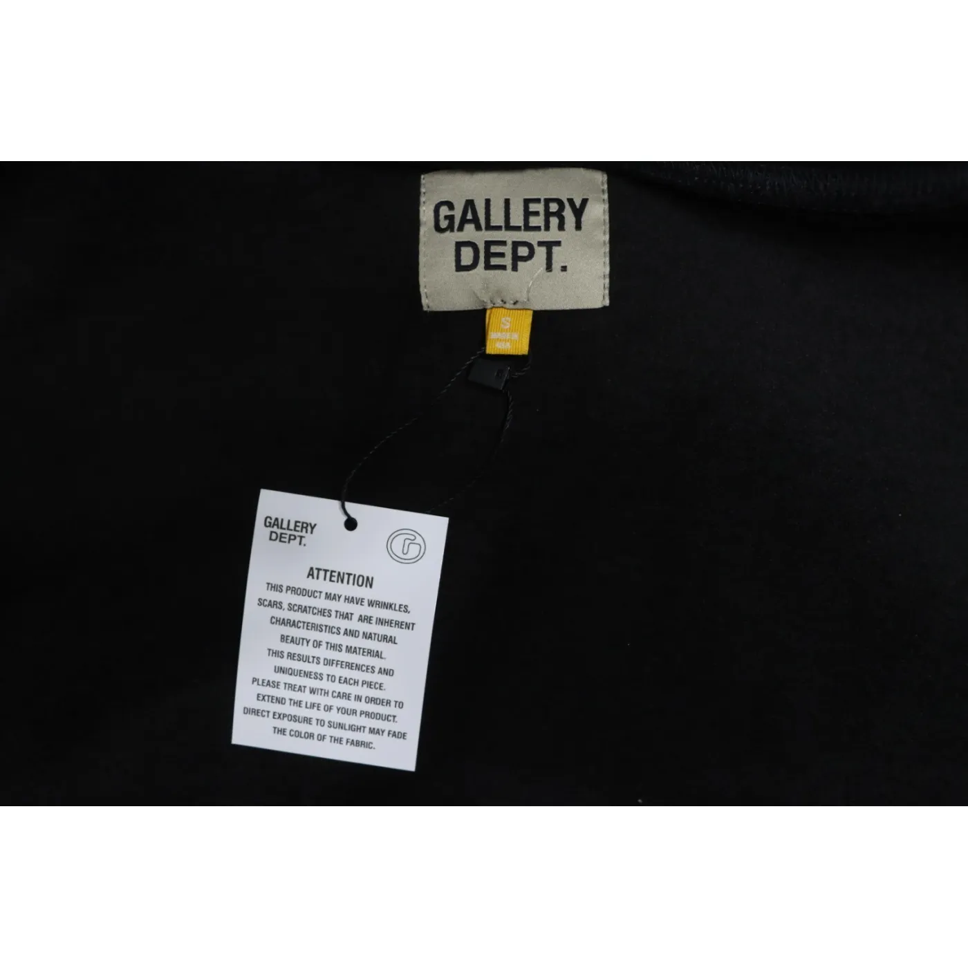 Gallery Dept. Splatter Letter Hoodie Black