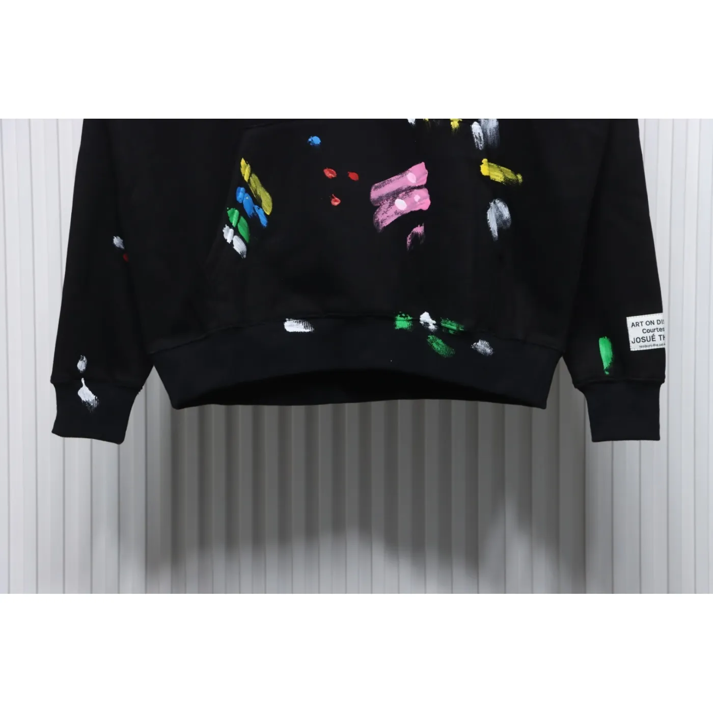 Gallery Dept. Splatter Letter Hoodie Black