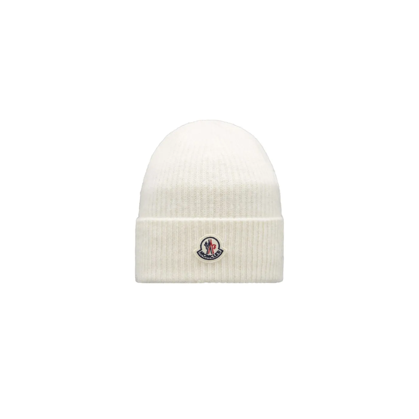 Moncler Cashmere Wool Beanie White