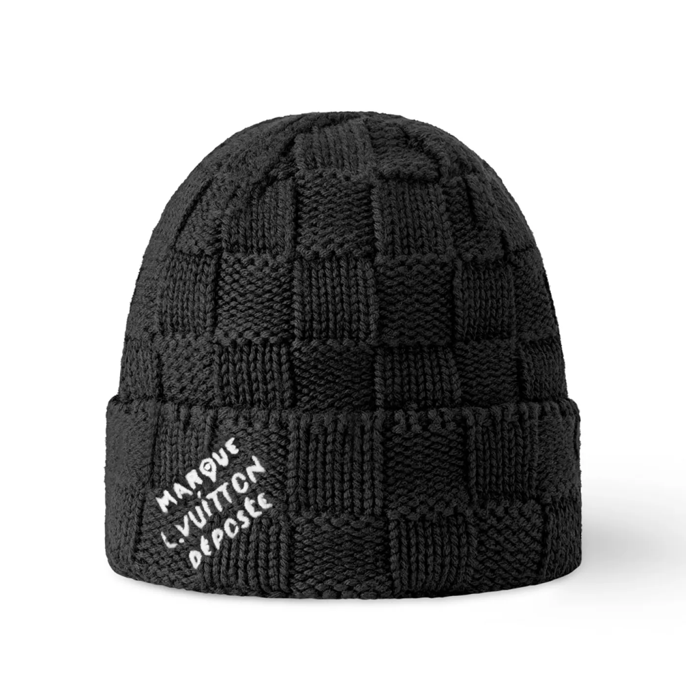 L0UIS VU1TT0N Damier Snug Beanie