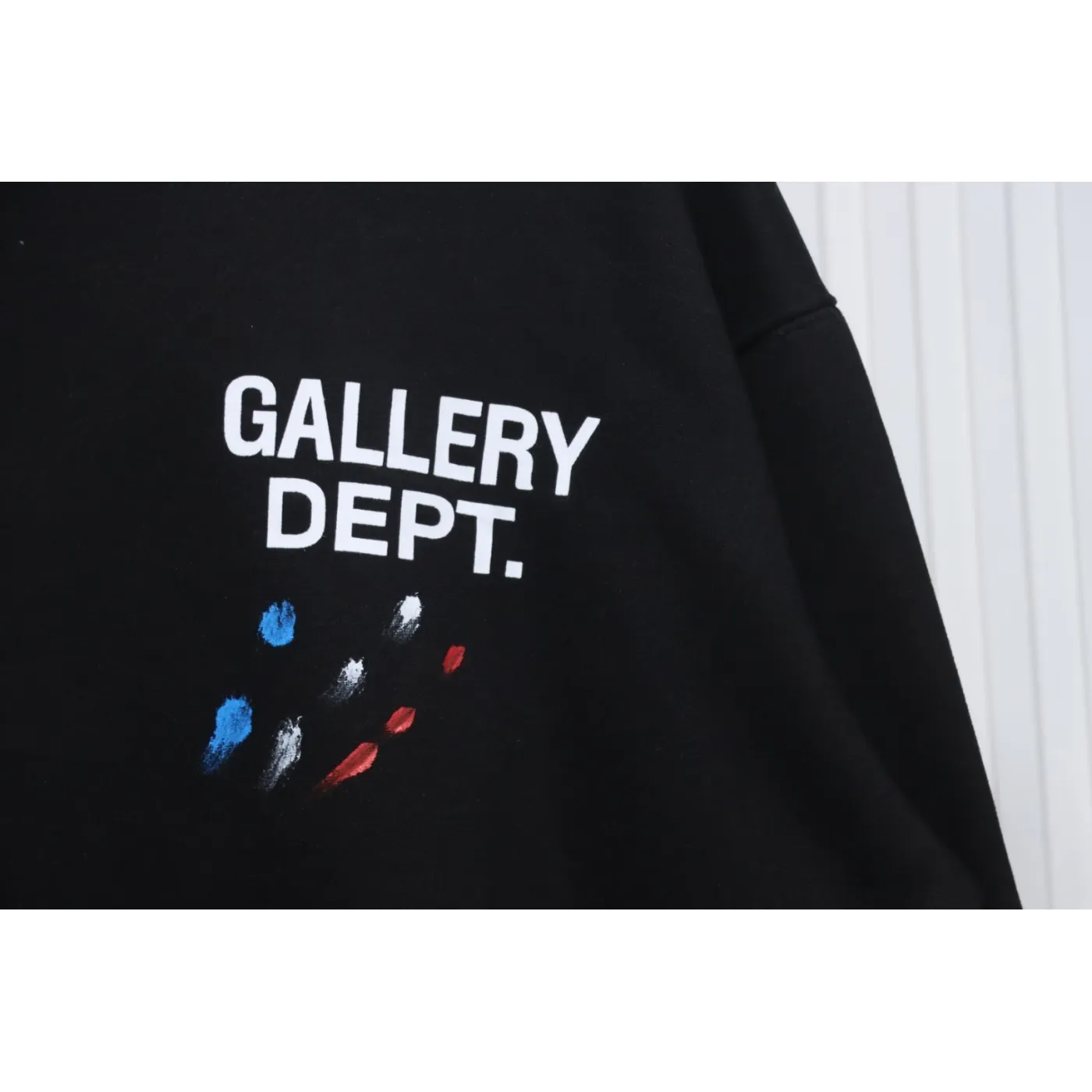 Gallery Dept. Splatter Letter Hoodie Black