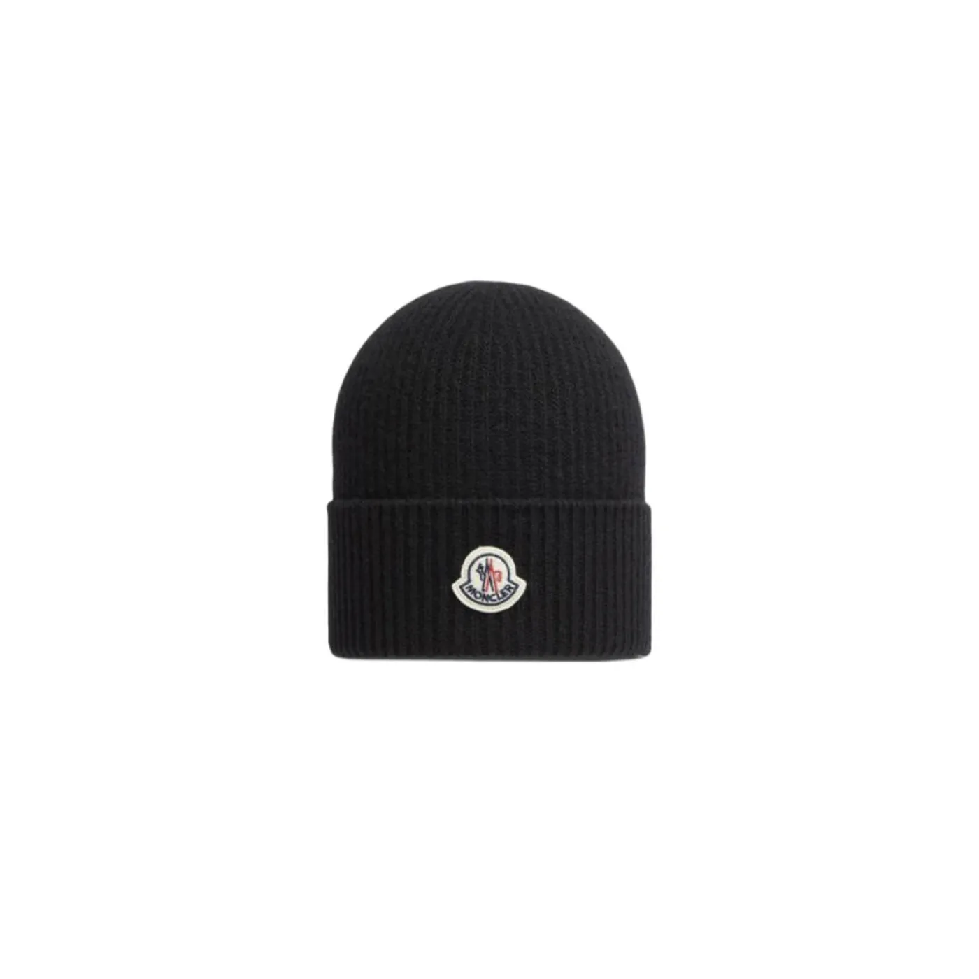 Moncler Cashmere Wool Beanie Black