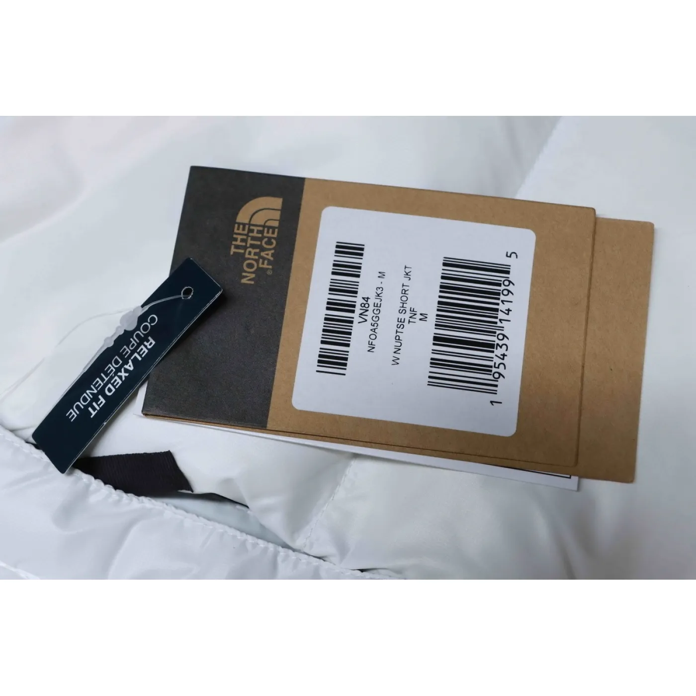 The North Face Nuptse 700 Short Jacket White Black