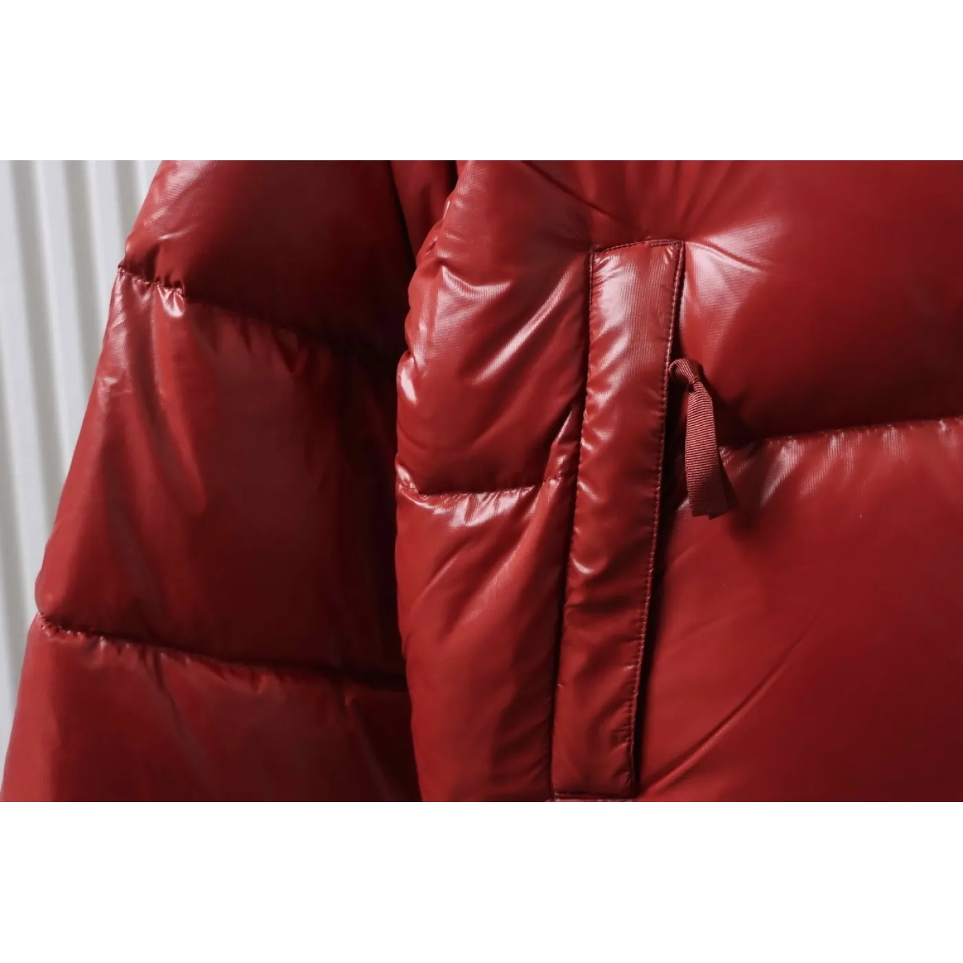 The North Face Nuptse 700 Short Jacket Glossy Red