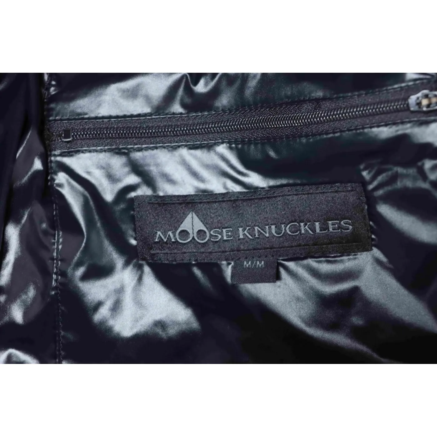 Moose Knuckles Glossy Down Vest Sleeveless Jacket Black