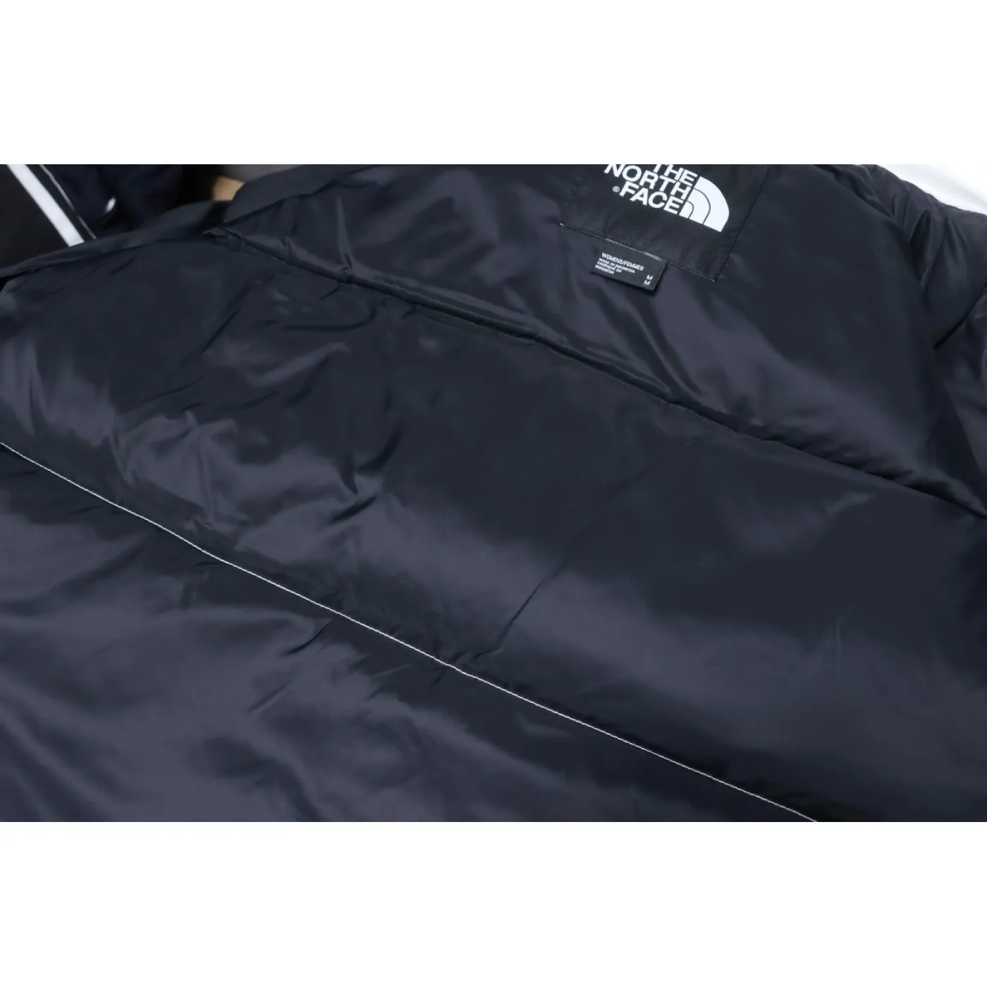 The North Face Nuptse 700 Short Jacket White Black