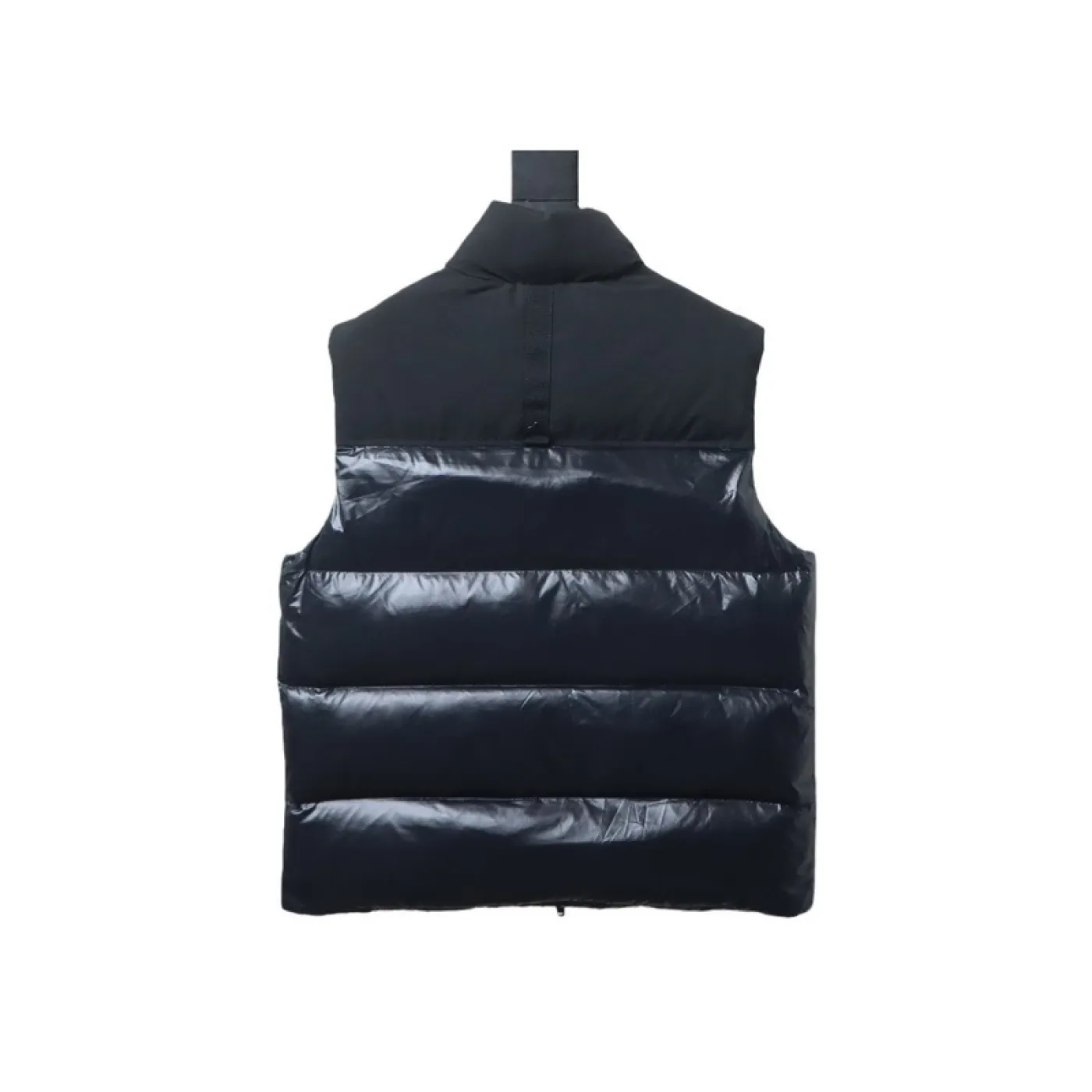 Moose Knuckles Glossy Down Vest Sleeveless Jacket Black