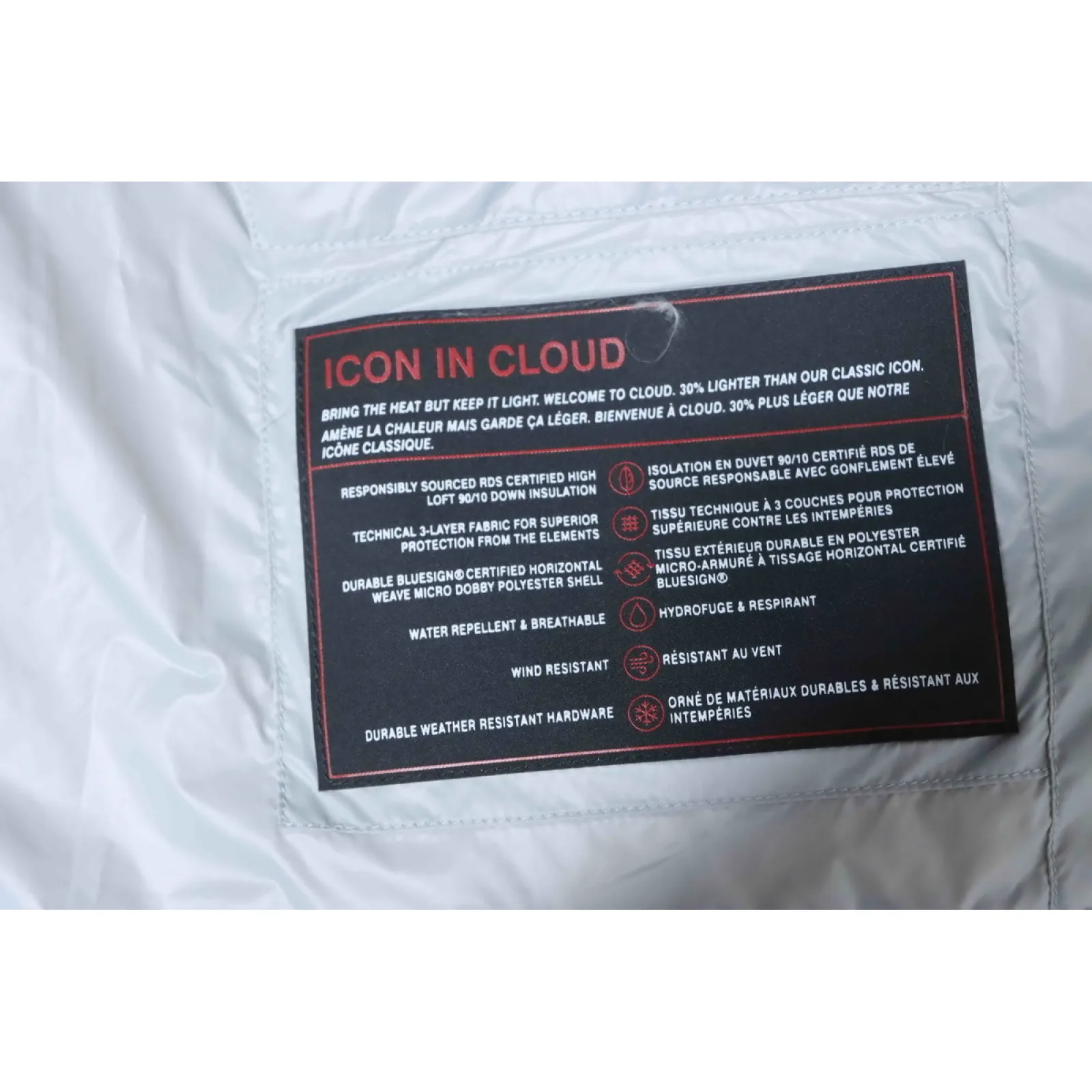 Moose Knuckles Glossy Down Vest Sleeveless Jacket White