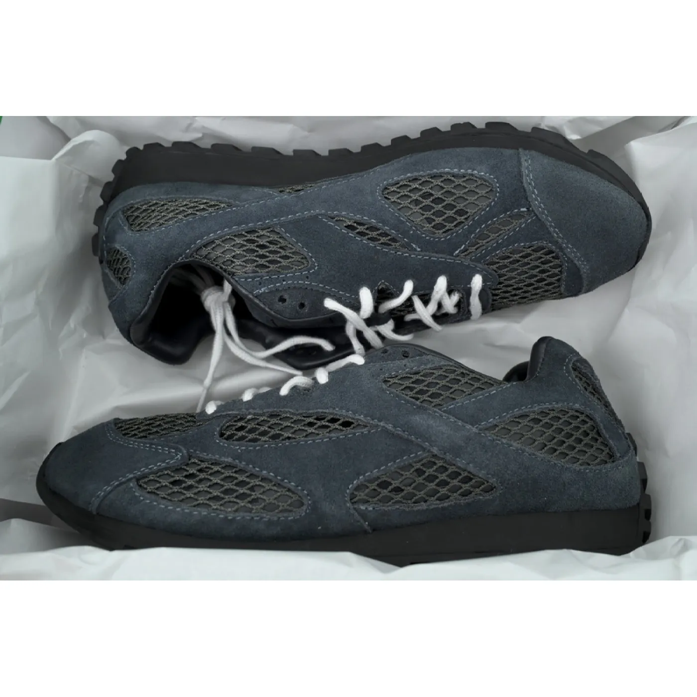 Bottega Veneta Orbit Sneakers Black Gray