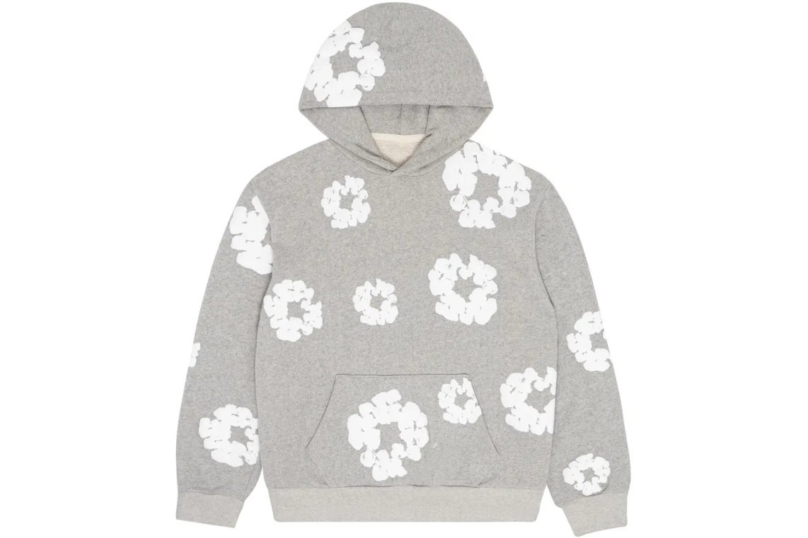 Denim Tears Cotton Wreath Sweatshirt Hoodie Grey + Ksubi Jean 3026