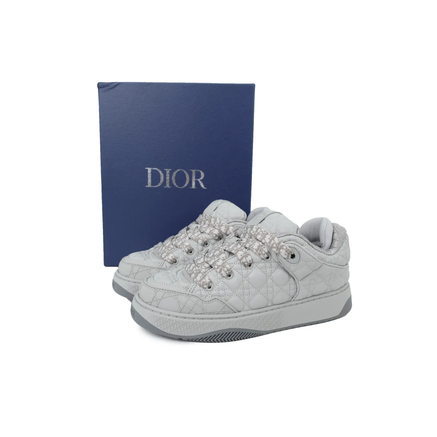 Dior B9S Skater ERL Kumo Cannage Satin Grey
