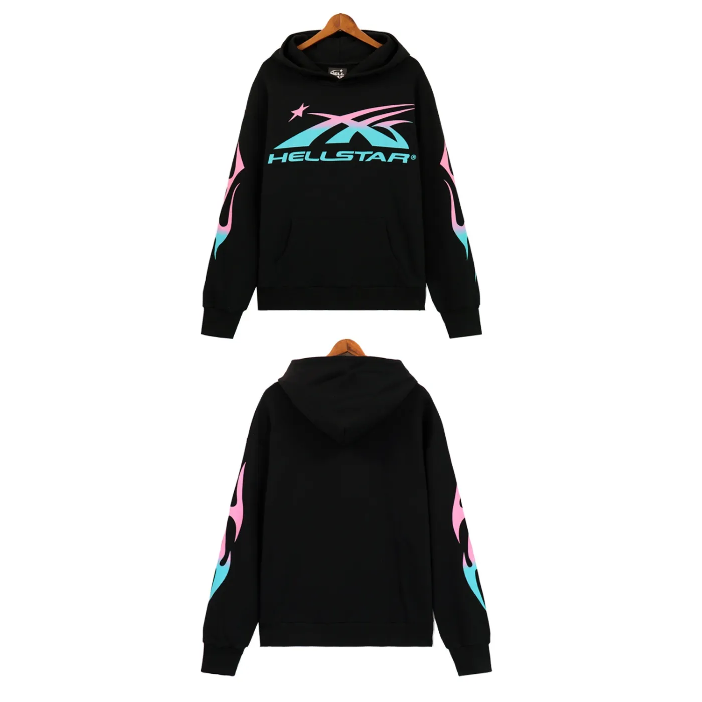 Hellsatr Pink-Blue Colorful Tracksuit Black/Gray