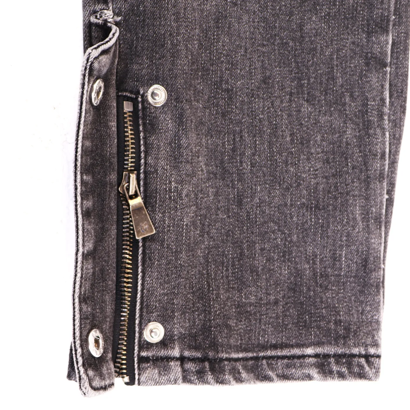 Godspeed Embroidered Multi-Pocket Jeans Smoky Gray
