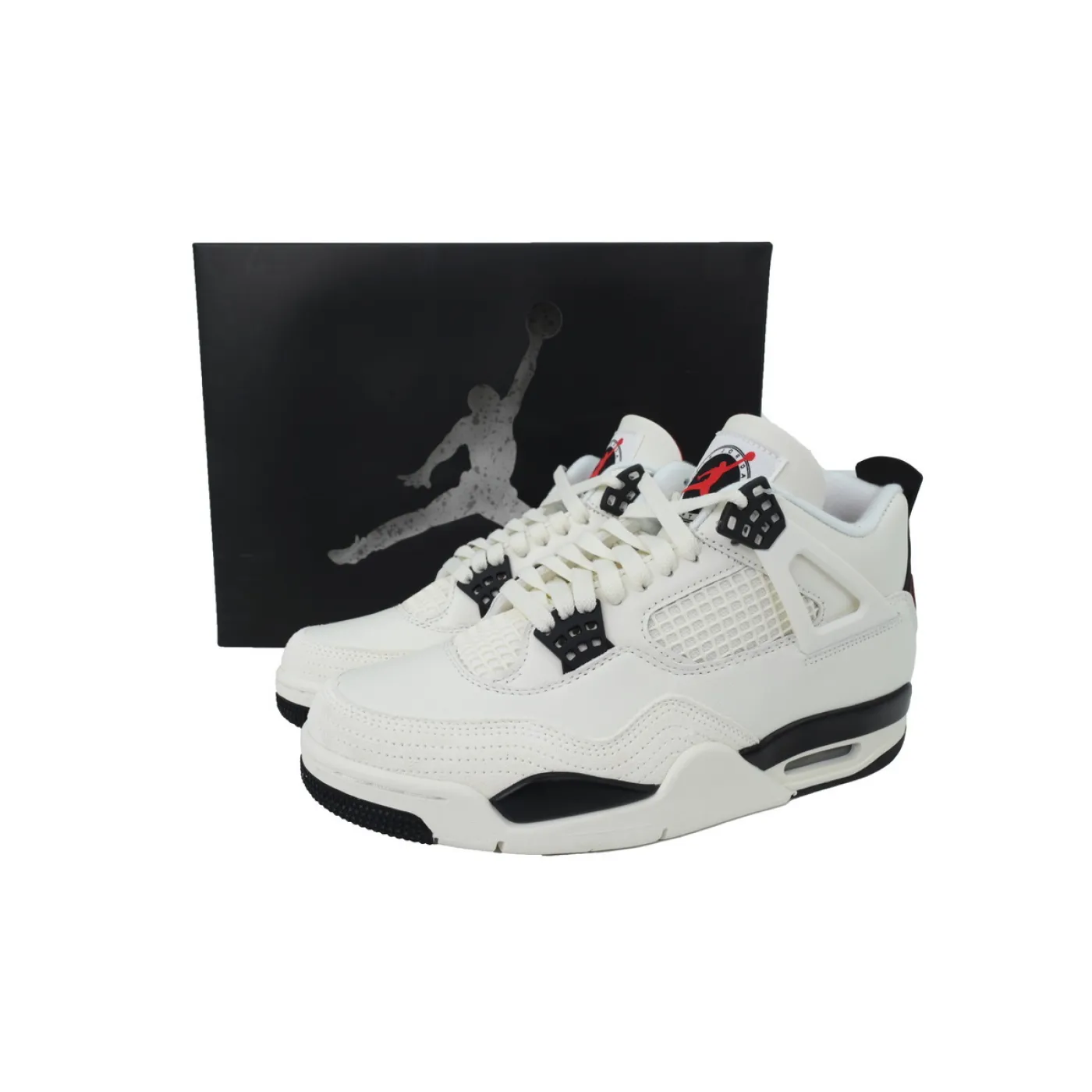 Air Jordan 4 Retro White Black And Red IM4002-100