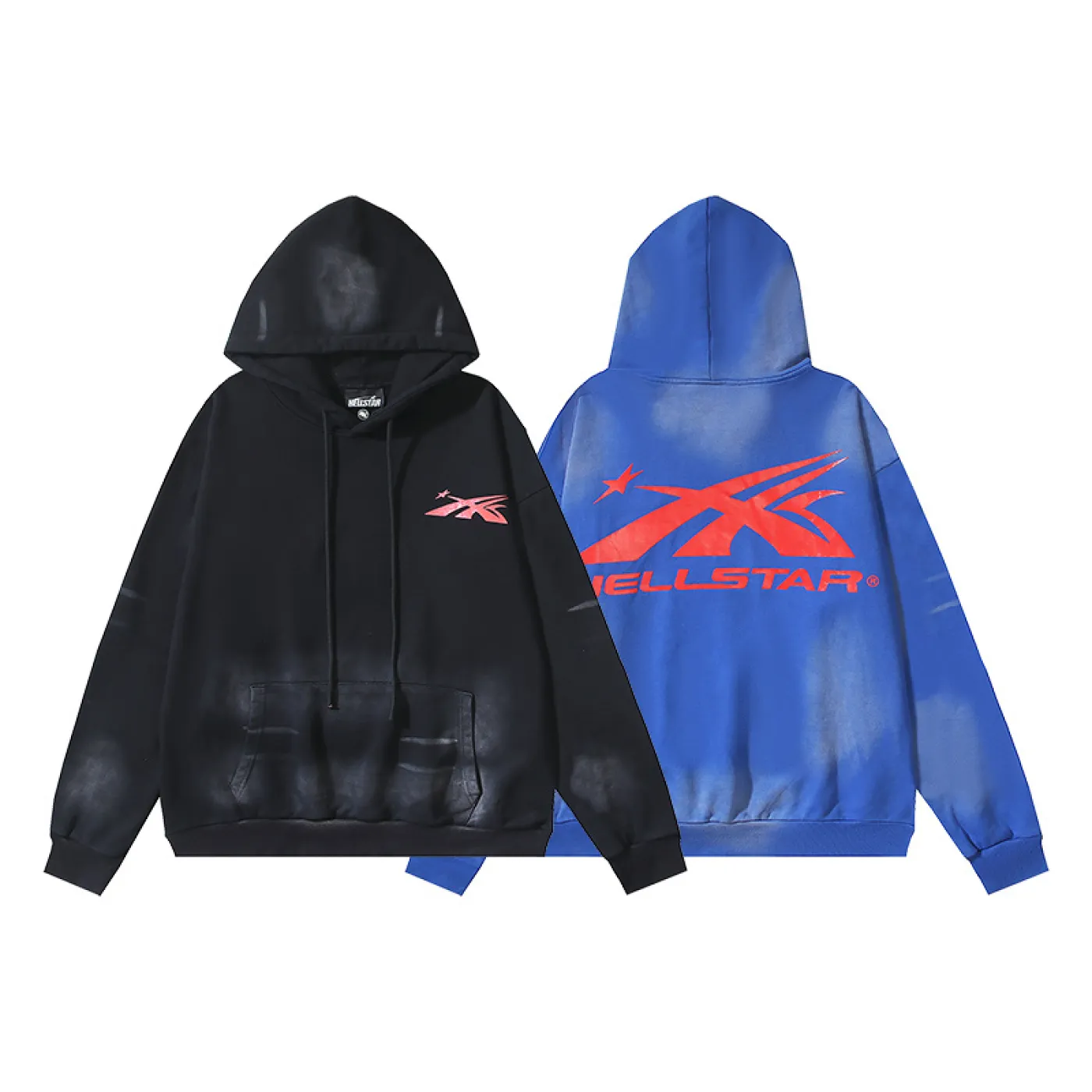Hellstar Hoodies Blue/Black