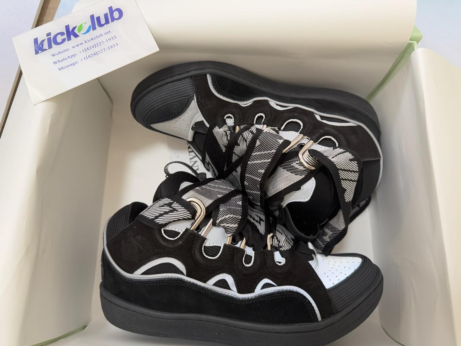 Lanvin Curb Sneaker White Black