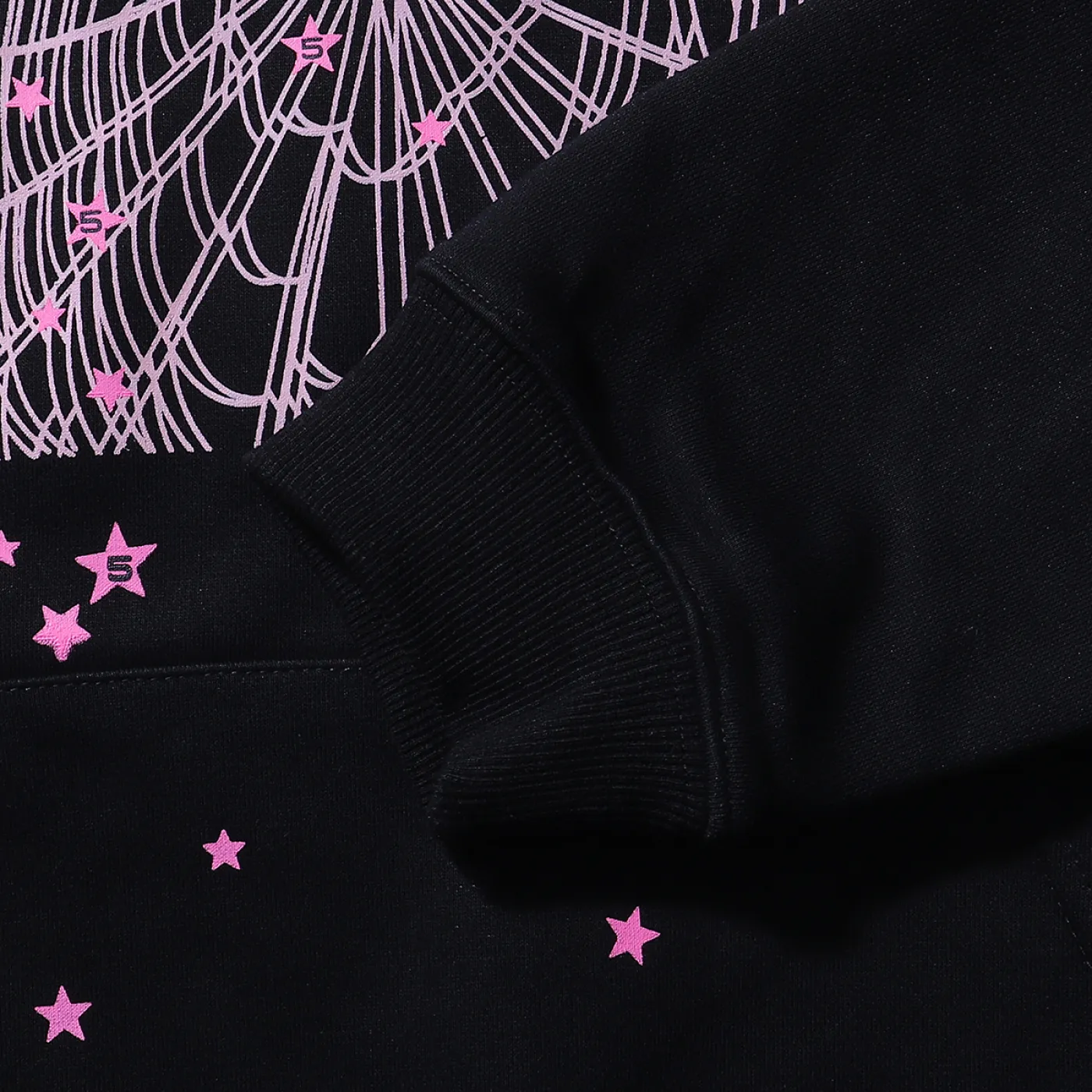 Sp5der Angel Number Hoodie & Sweatpant Set Black