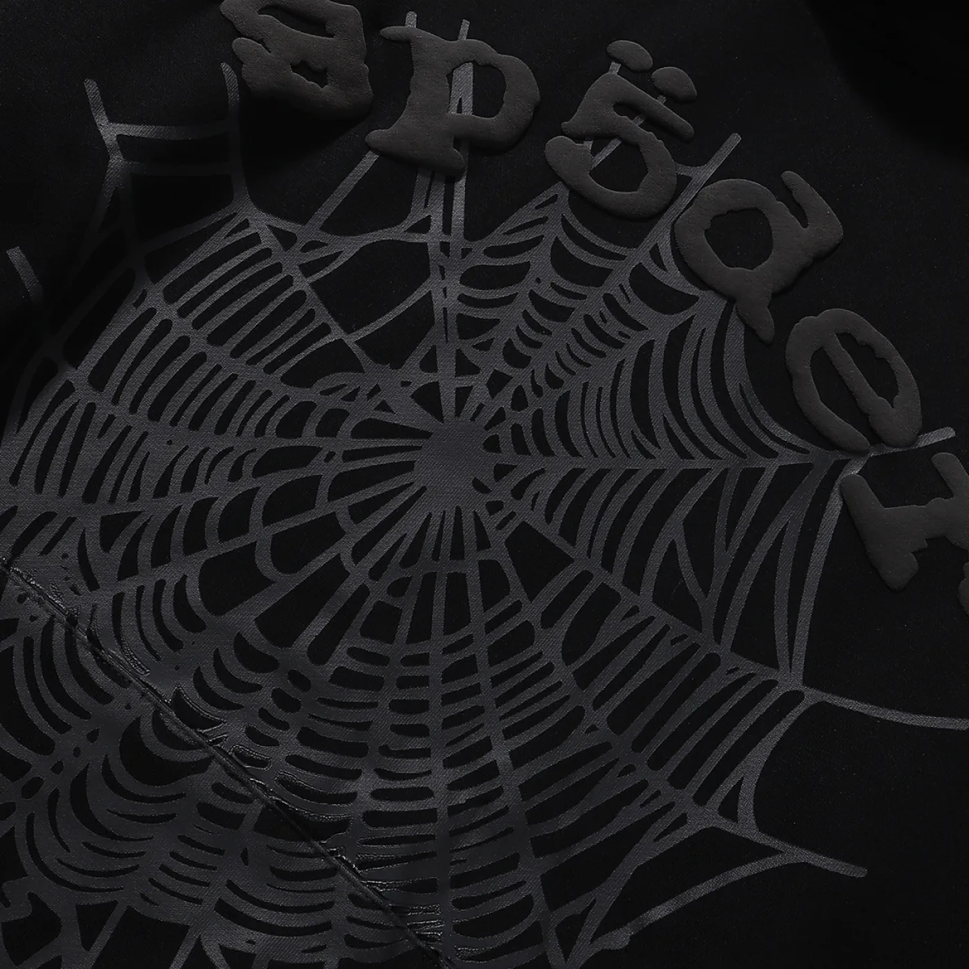 Sp5der Phantom Web Hoodie & Sweatpant Set Black