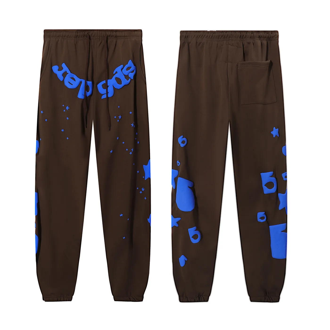 Sp5der Beluga Hoodie & Sweatpant Set Brown