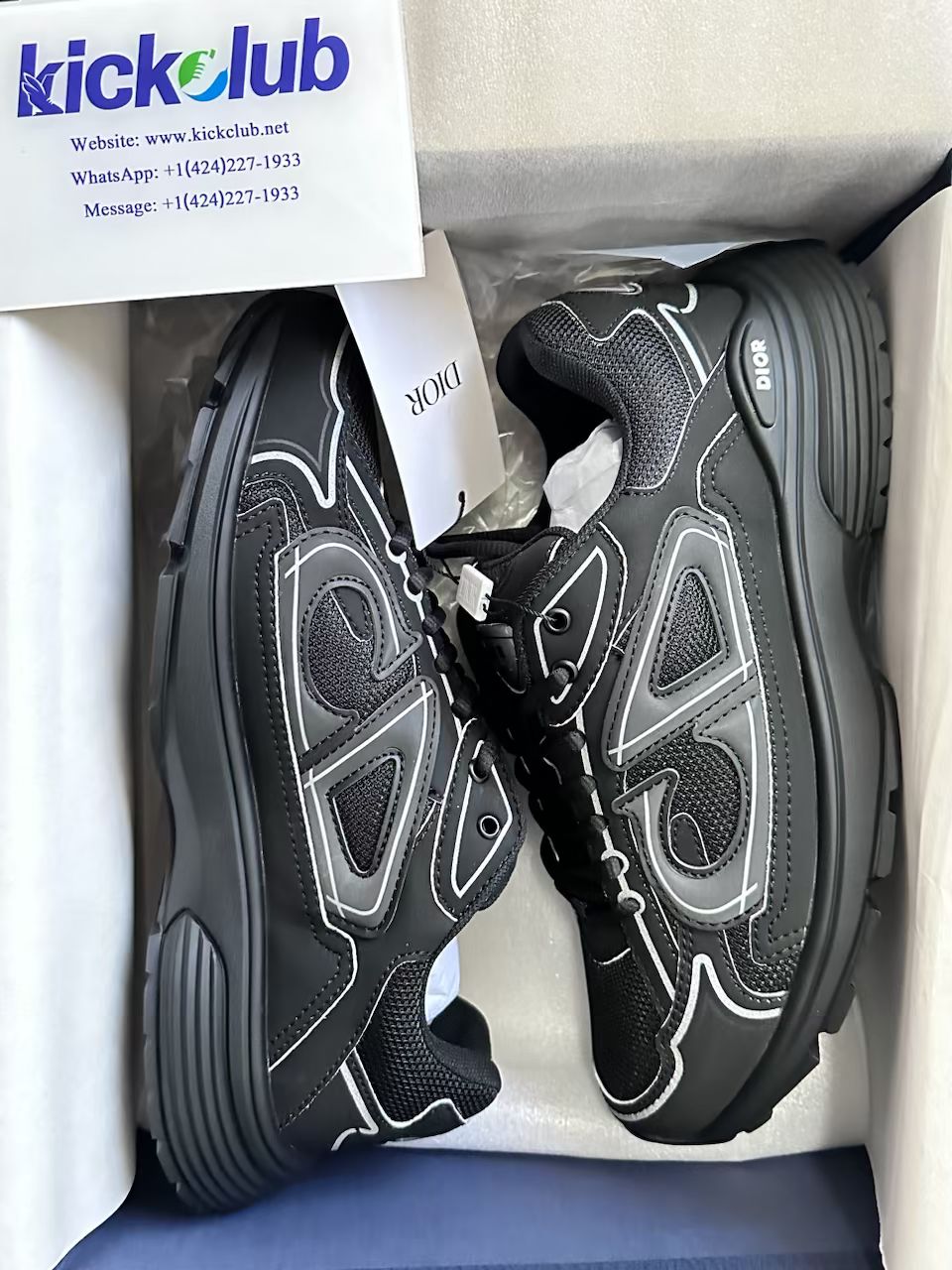 Dior B30 Light Grey Sneakers New Reflective 3SN27ZIR-16536