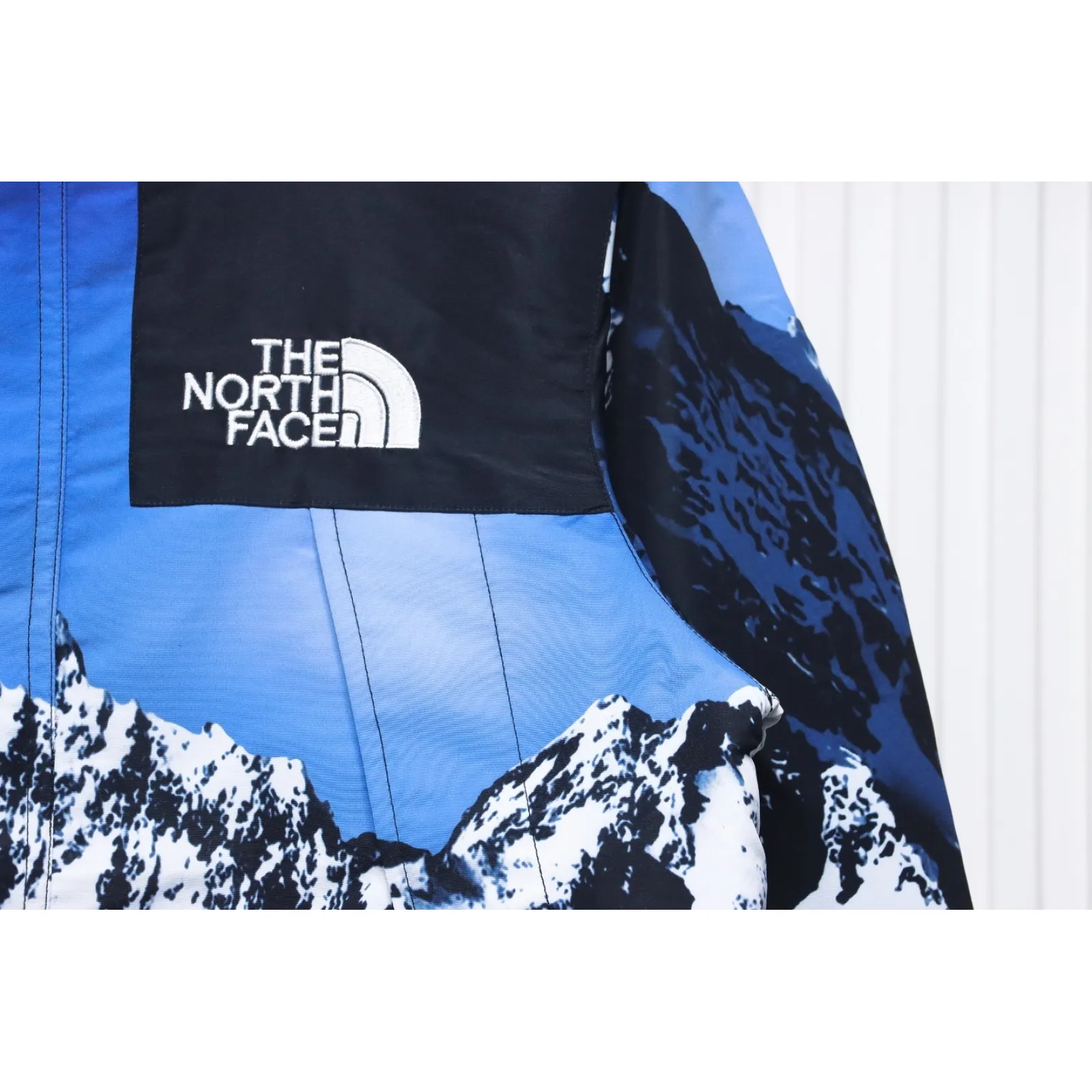The North Face Mountain Parka Blue White Jacket