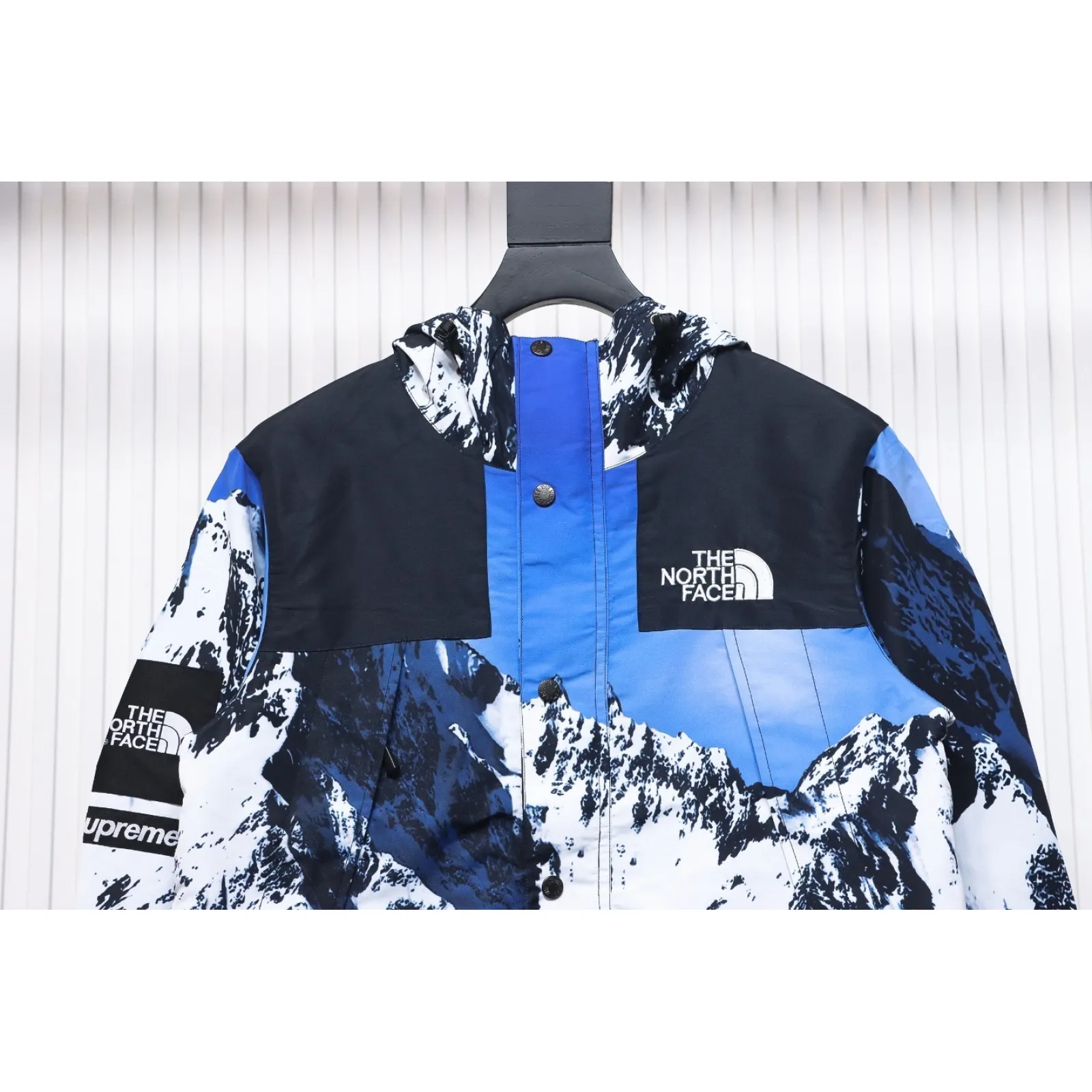 The North Face Mountain Parka Blue White Jacket