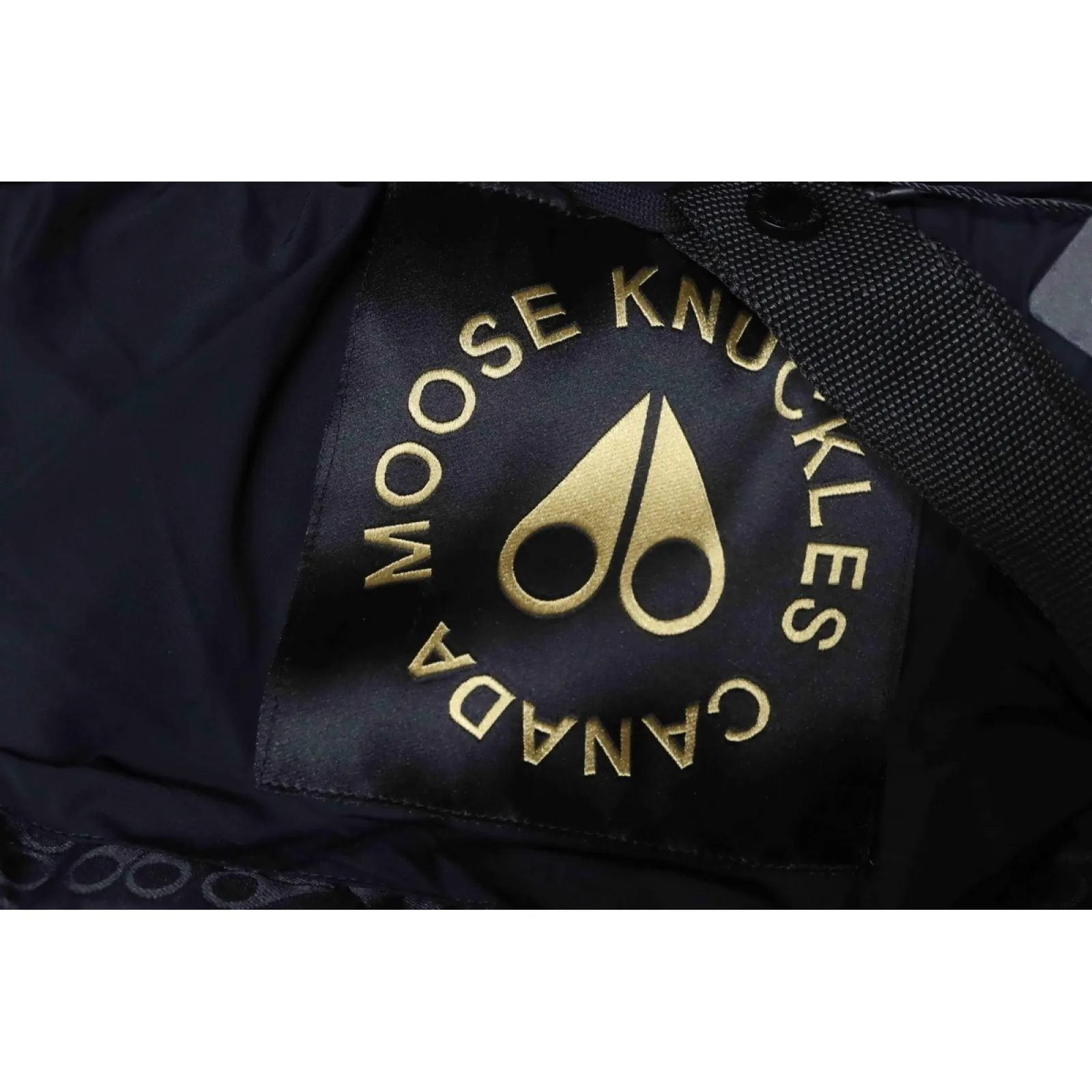 Moose knuckless Golden Scissors Double Zipper Down Jacket Black (NFC)