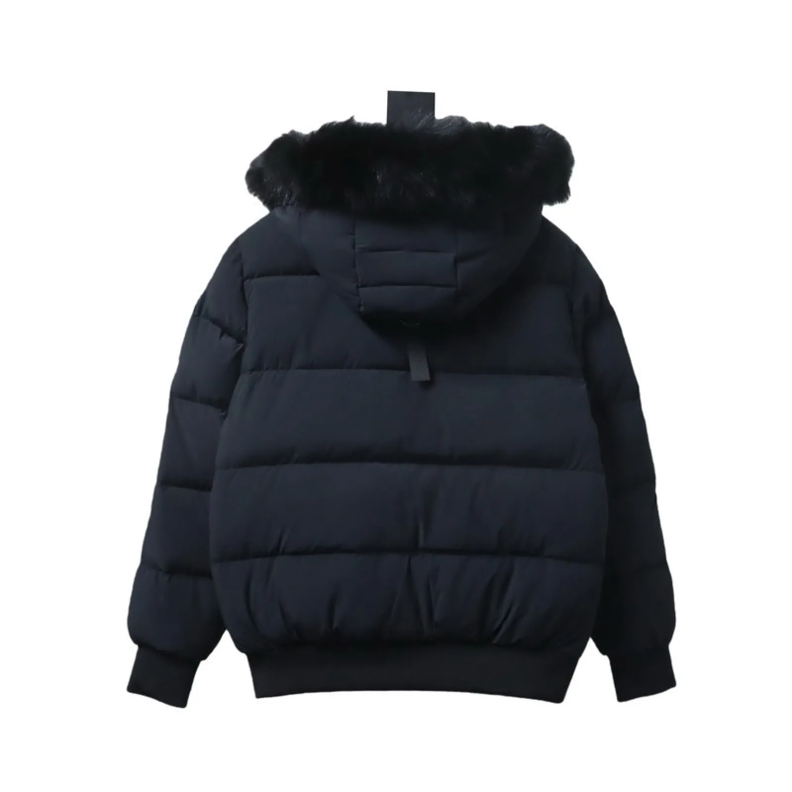 Moose knuckless Golden Scissors Double Zipper Down Jacket Black (NFC)